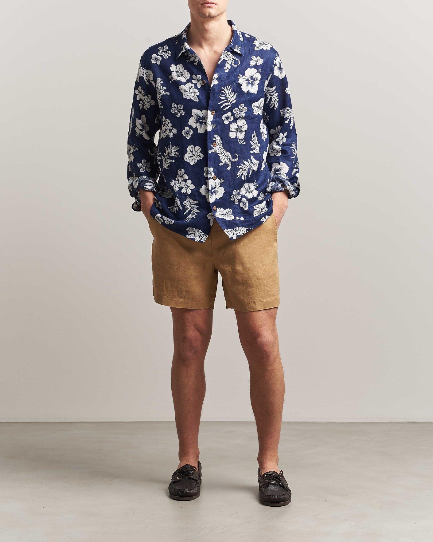 Herre | Shorts | Polo Ralph Lauren | Dyed Linen Shorts Cafe Tan