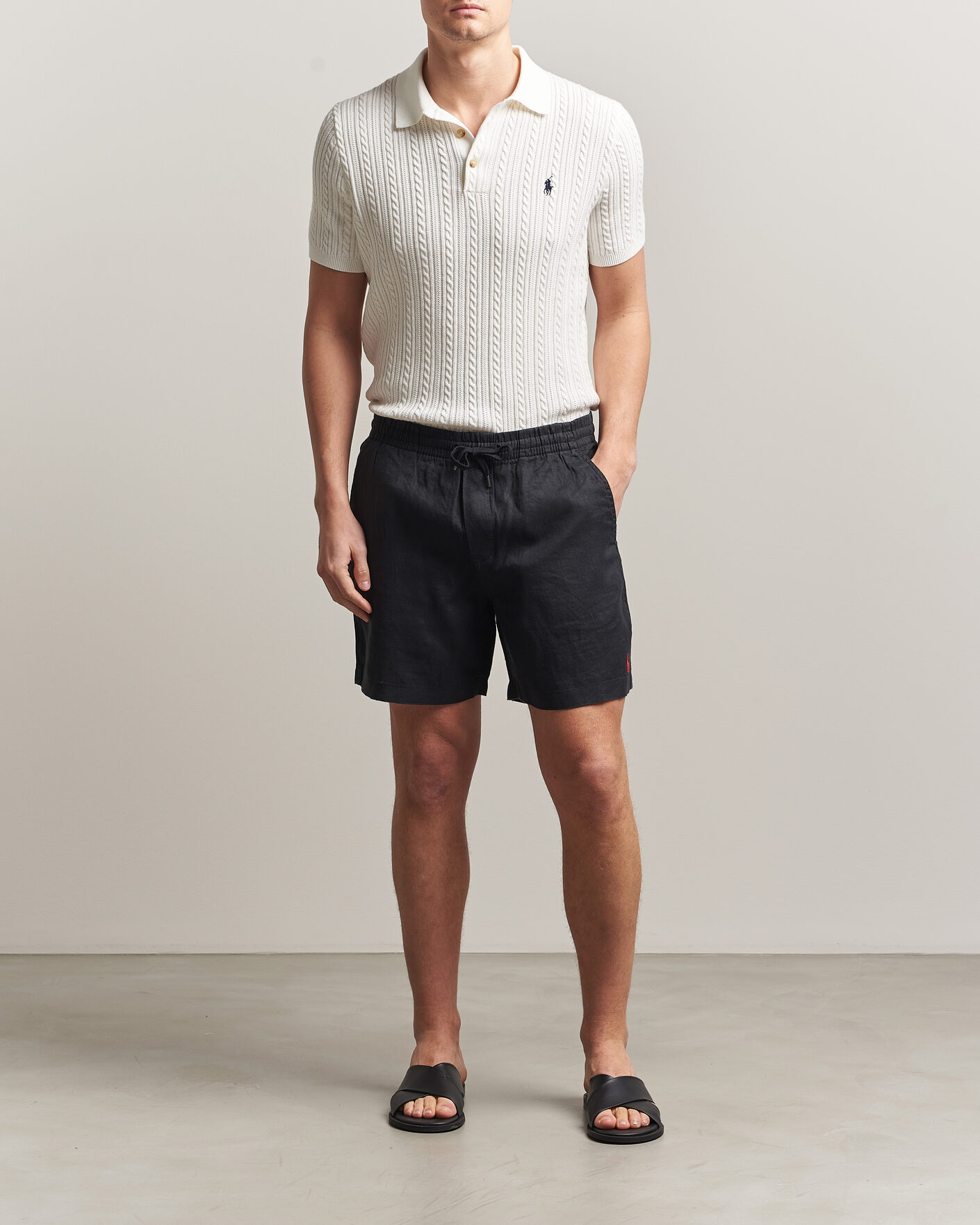 Herre | Shorts | Polo Ralph Lauren | Dyed Linen Shorts Polo Black