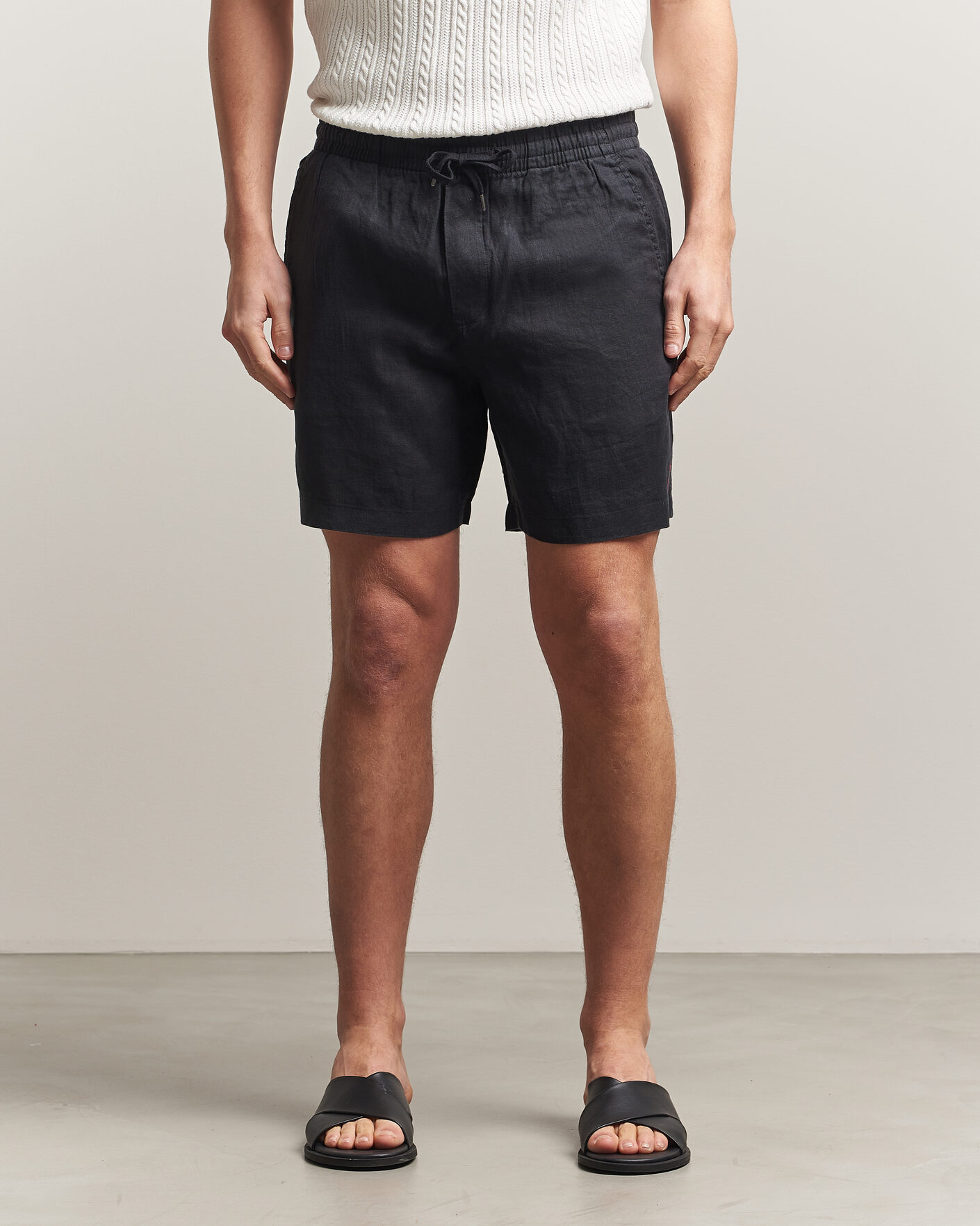 Herre | Shorts | Polo Ralph Lauren | Dyed Linen Shorts Polo Black
