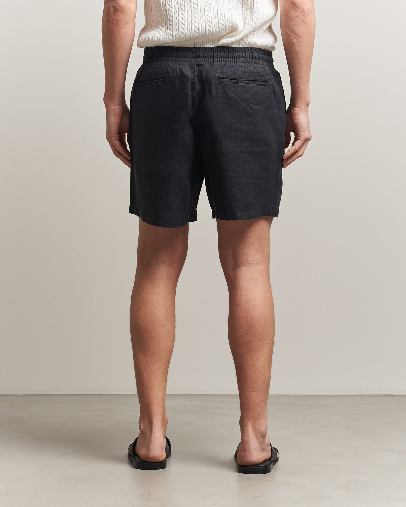 Herre | Shorts | Polo Ralph Lauren | Dyed Linen Shorts Polo Black