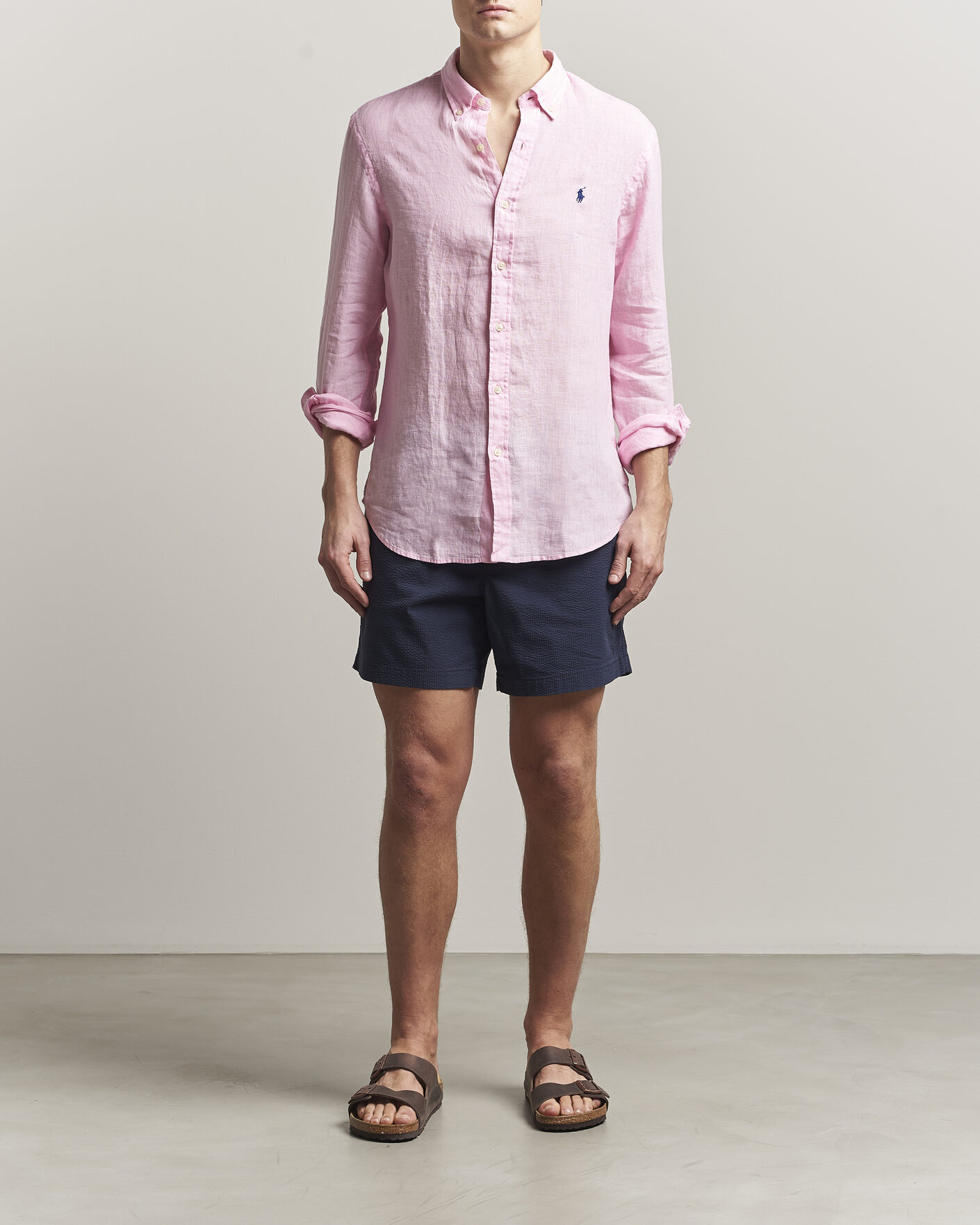 Herre | Shorts | Polo Ralph Lauren | Seersucker Shorts Newport Navy