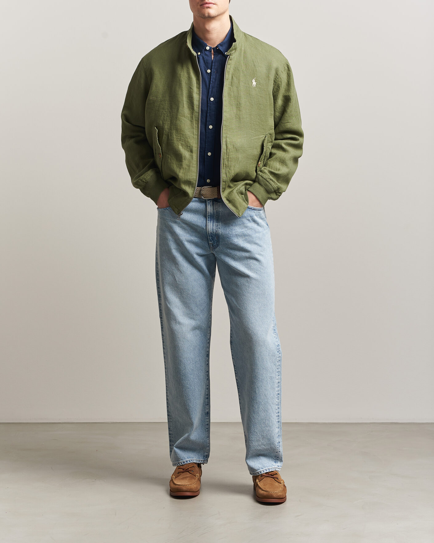 Herre | Jakker | Polo Ralph Lauren | Linen Herringbone Windbreaker Garden Trail