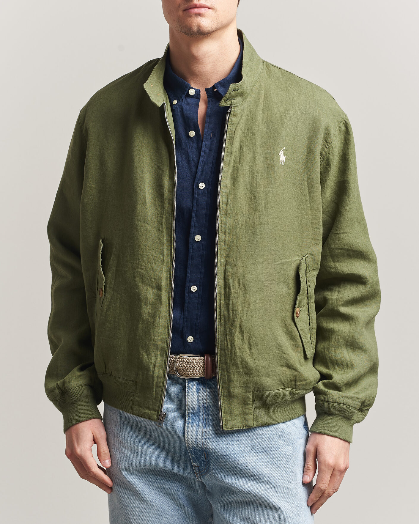 Herre | Jakker | Polo Ralph Lauren | Linen Herringbone Windbreaker Garden Trail