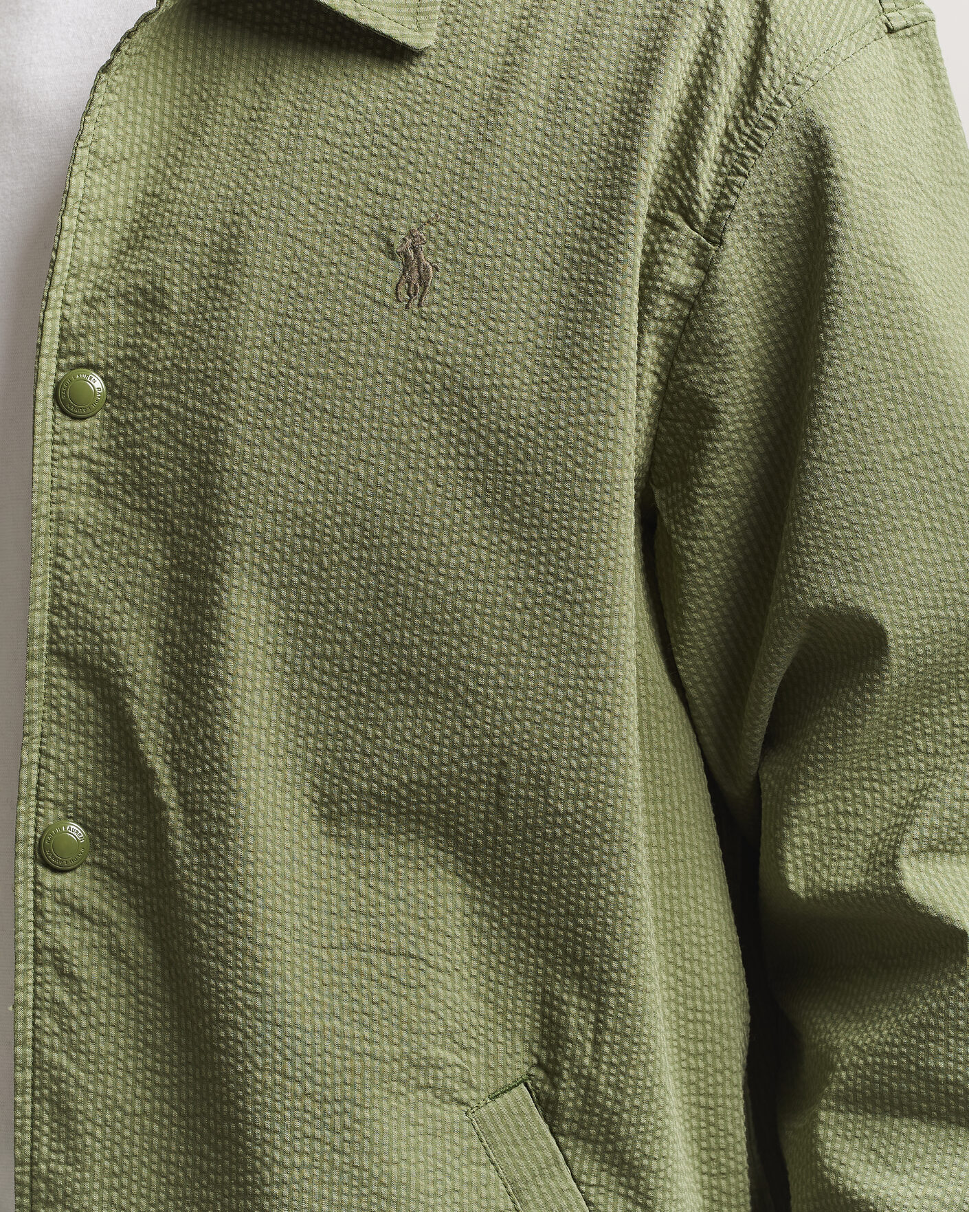 Herre | Jakker | Polo Ralph Lauren | Seersucker Windbreaker Jacket Supply Olive