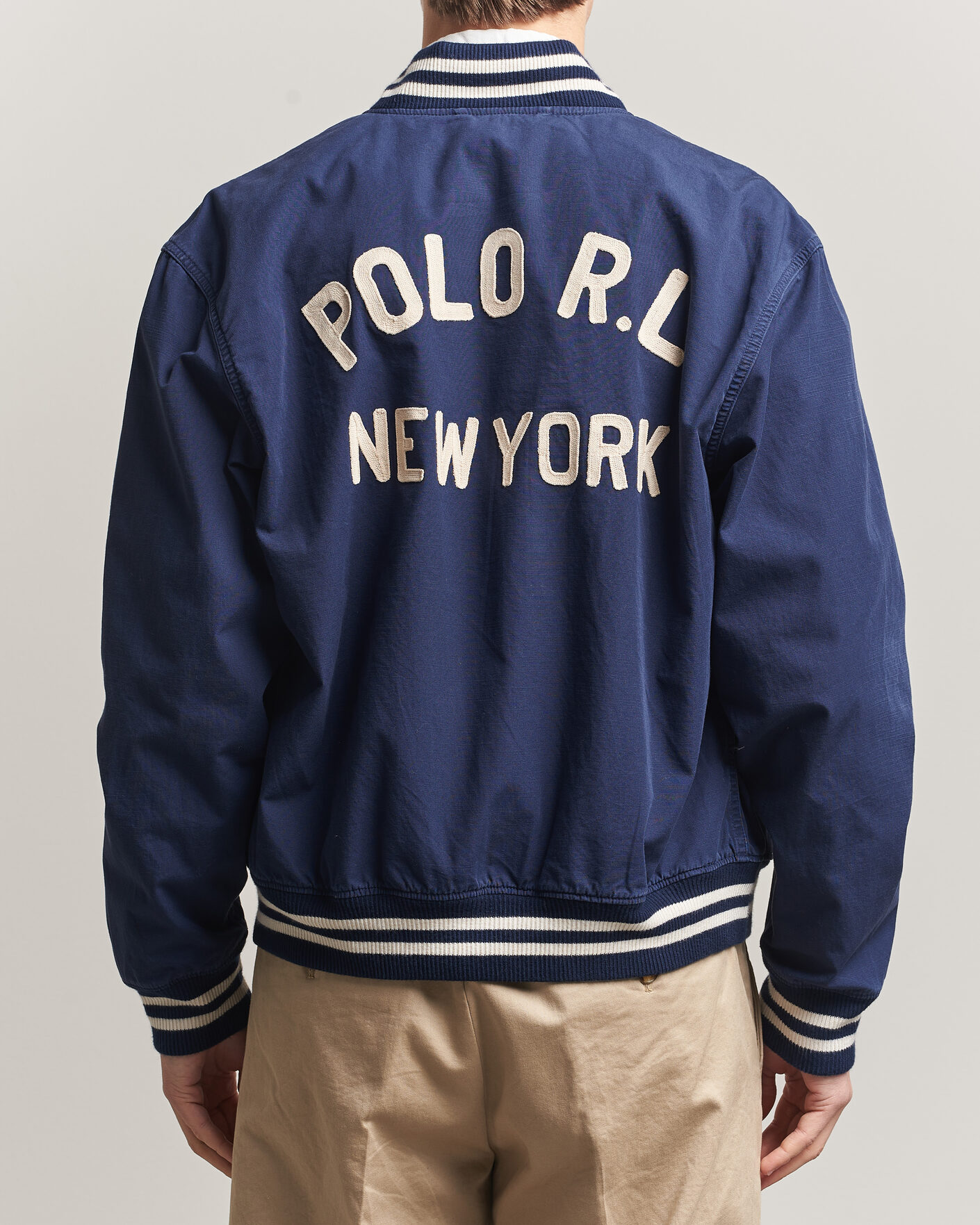 Herre | Jakker | Polo Ralph Lauren | Rustic Canvas Bomberjacket Newport Navy