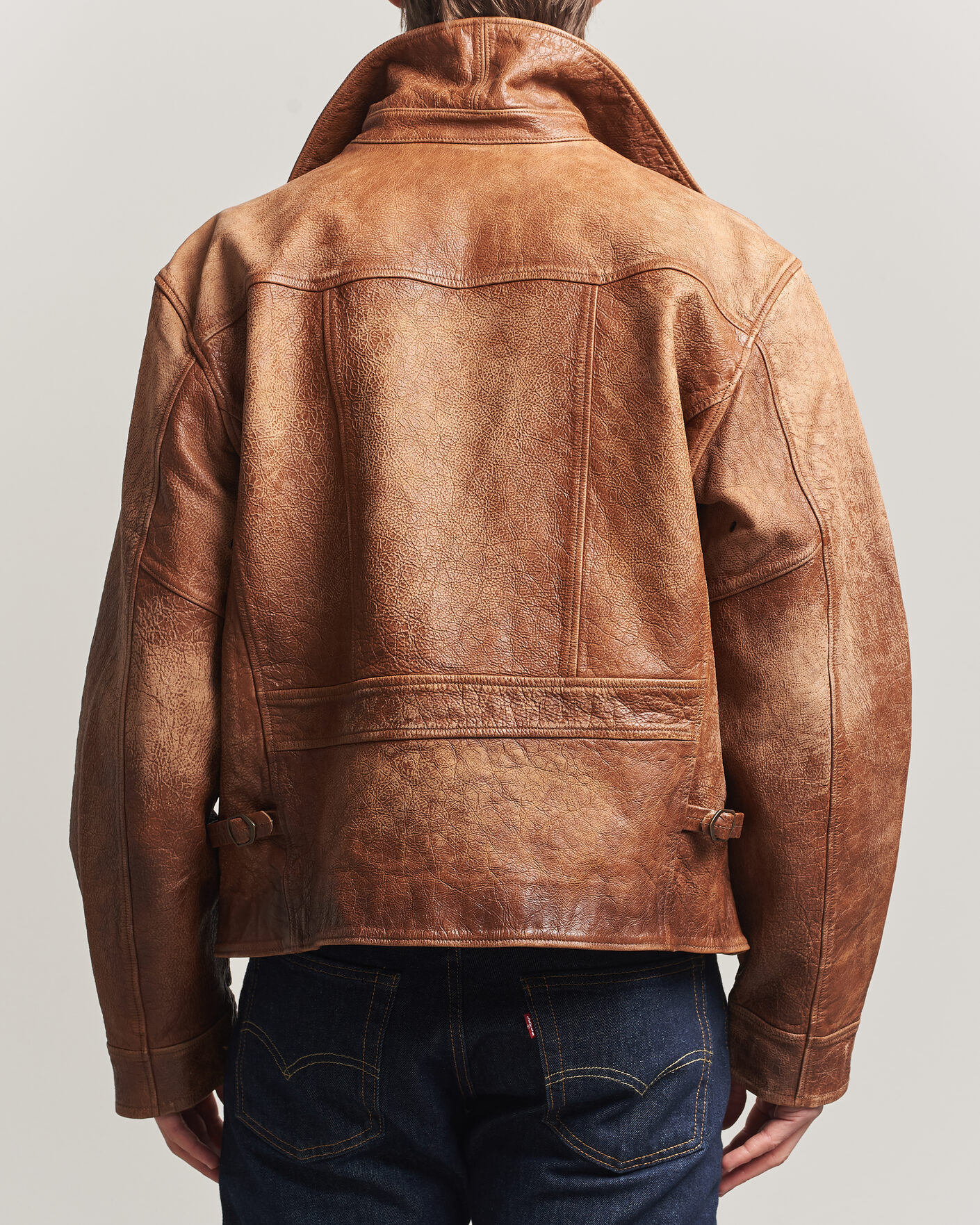 Herre | Jakker | Polo Ralph Lauren | Cow Leather Moto Jacket Brown
