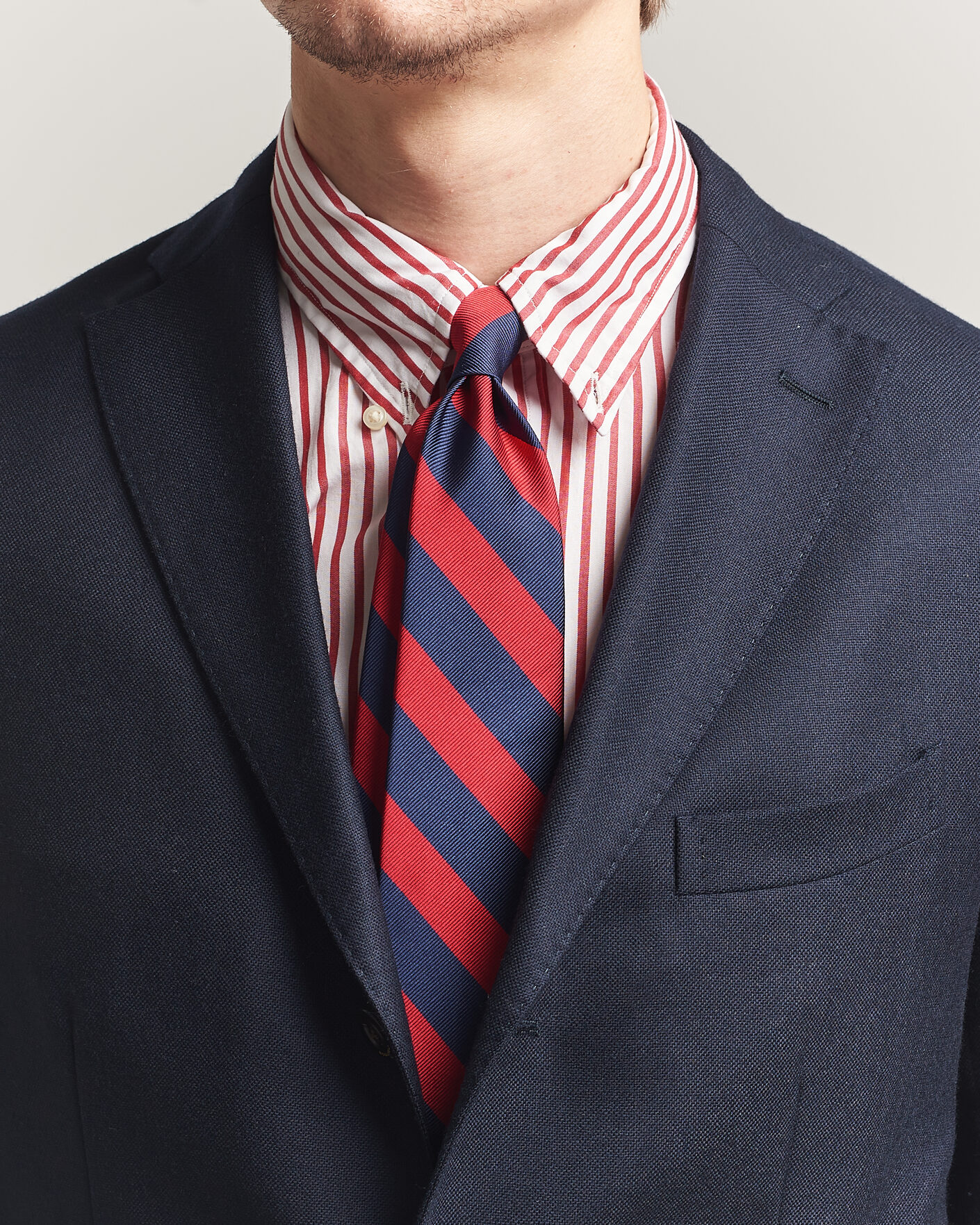 Herre | Slips | Polo Ralph Lauren | Striped Club Tie Navy/Red