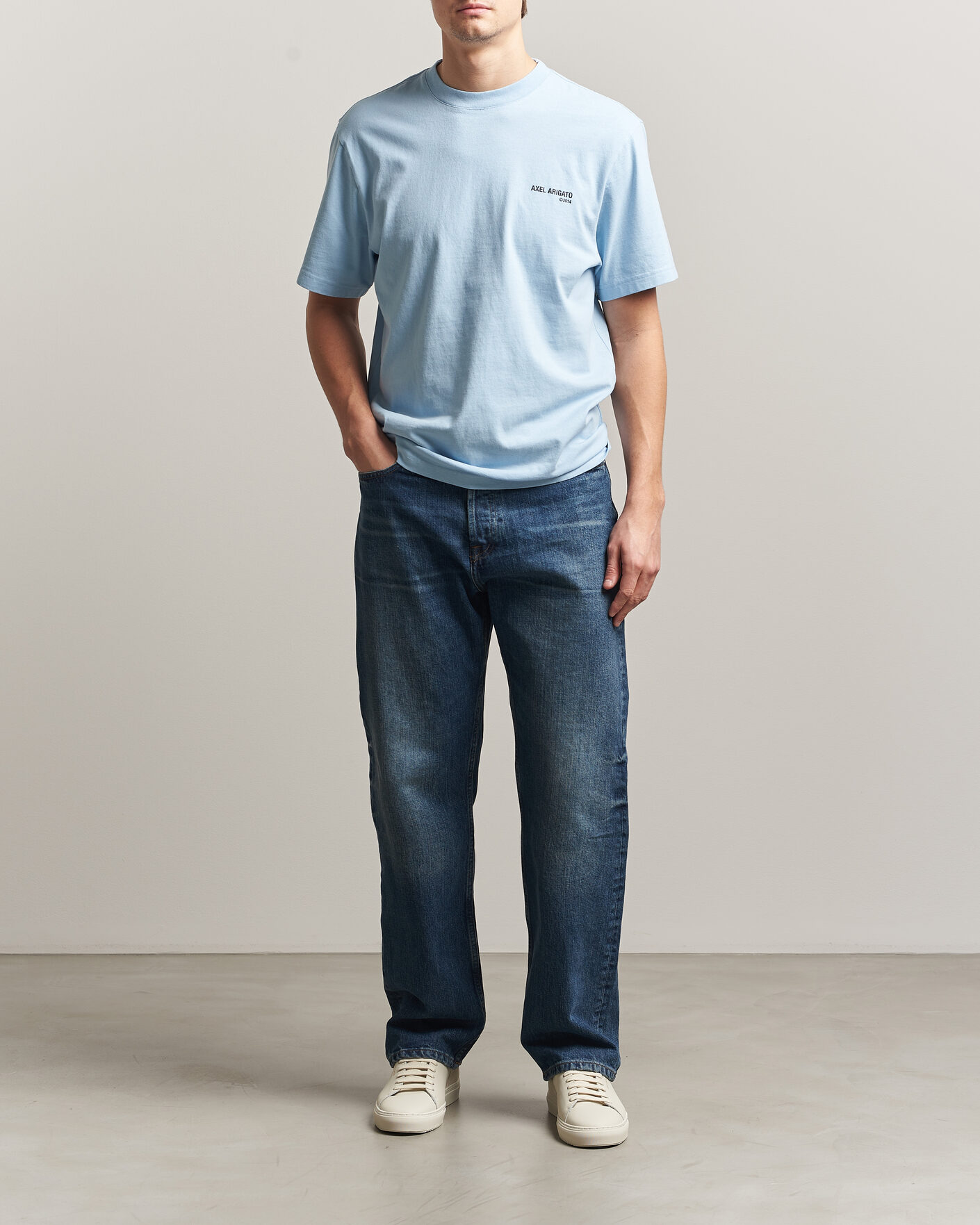 Herre | T-Shirts | Axel Arigato | Legacy T-Shirt Powder Blue