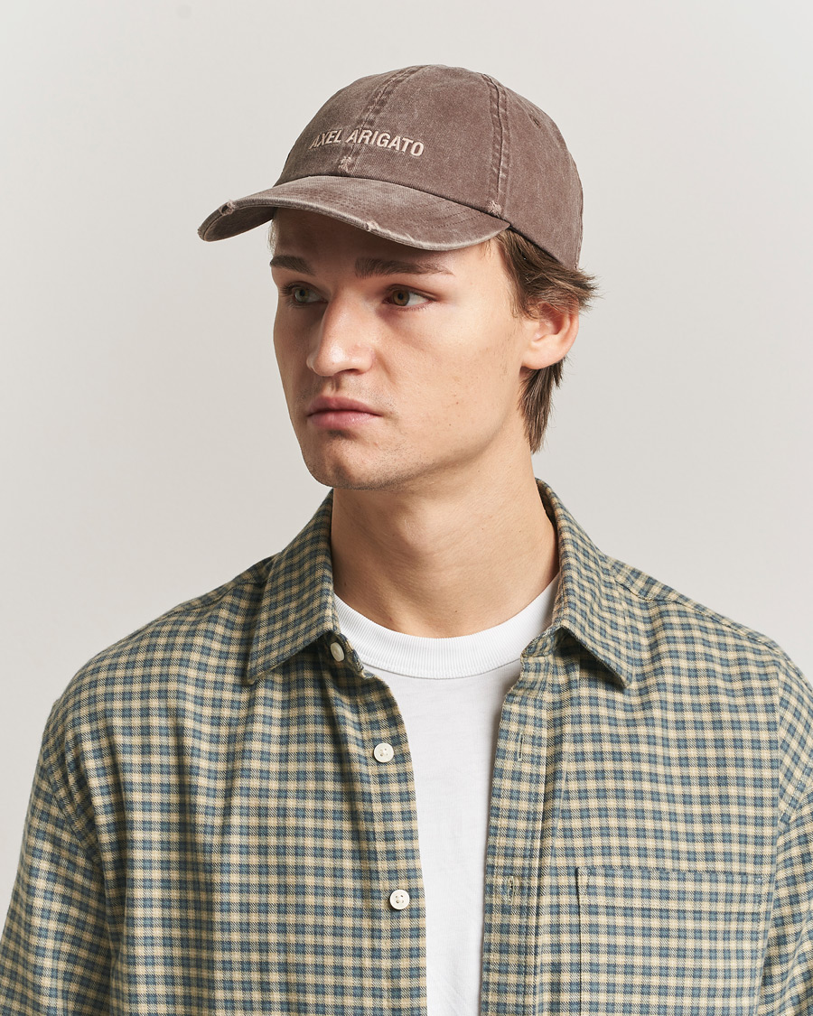 Herre | Hatte & kasketter | Axel Arigato | AA Logo Cap Washed Brown