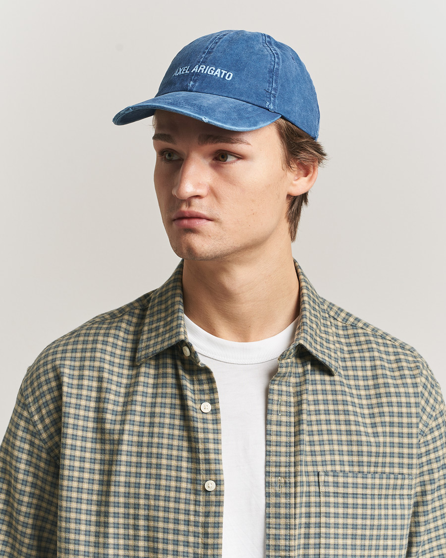 Herre | Hatte & kasketter | Axel Arigato | AA Logo Cap Washed Blue