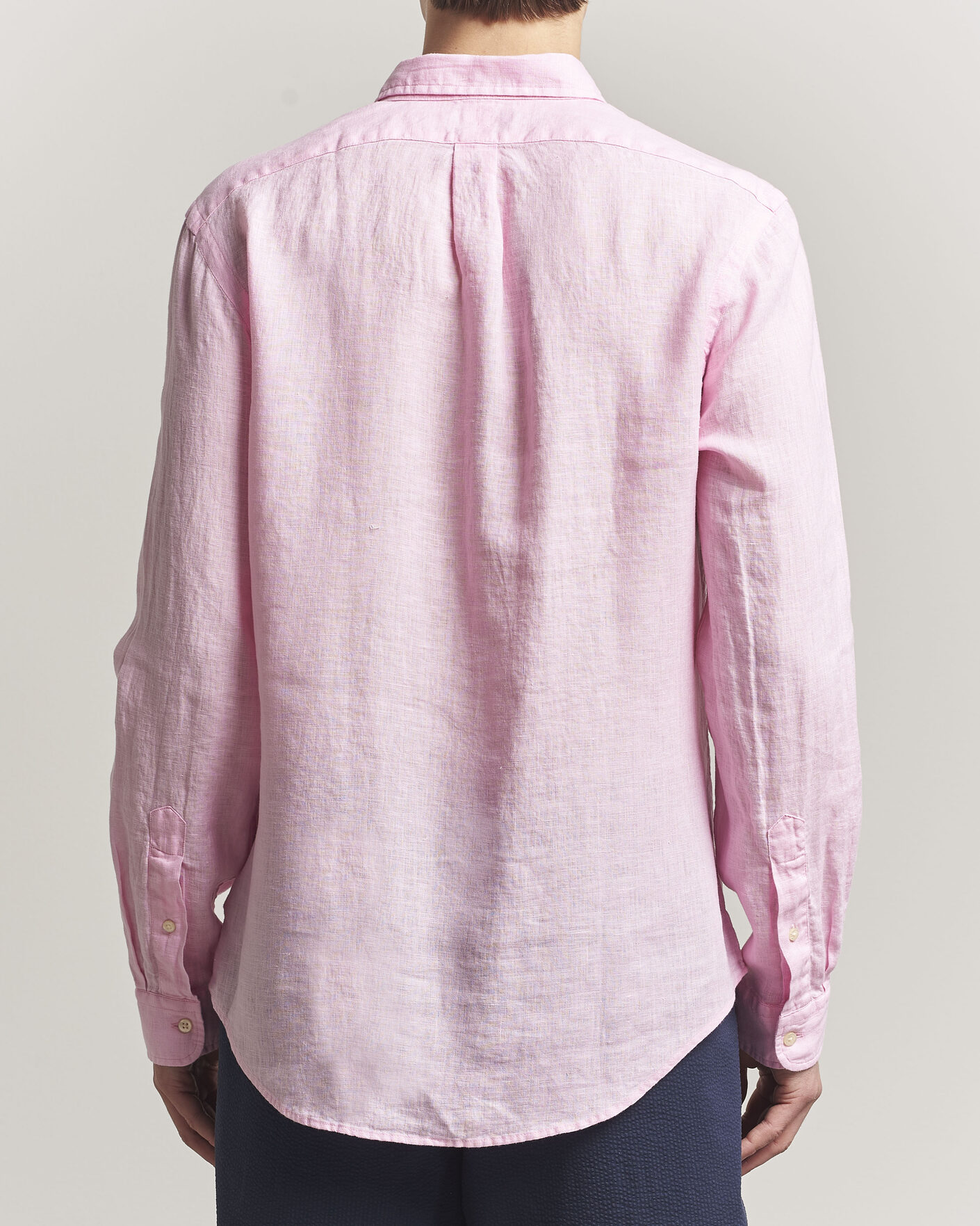 Herre | Skjorter | Polo Ralph Lauren | Slim Fit Linen Shirt Carmel Pink