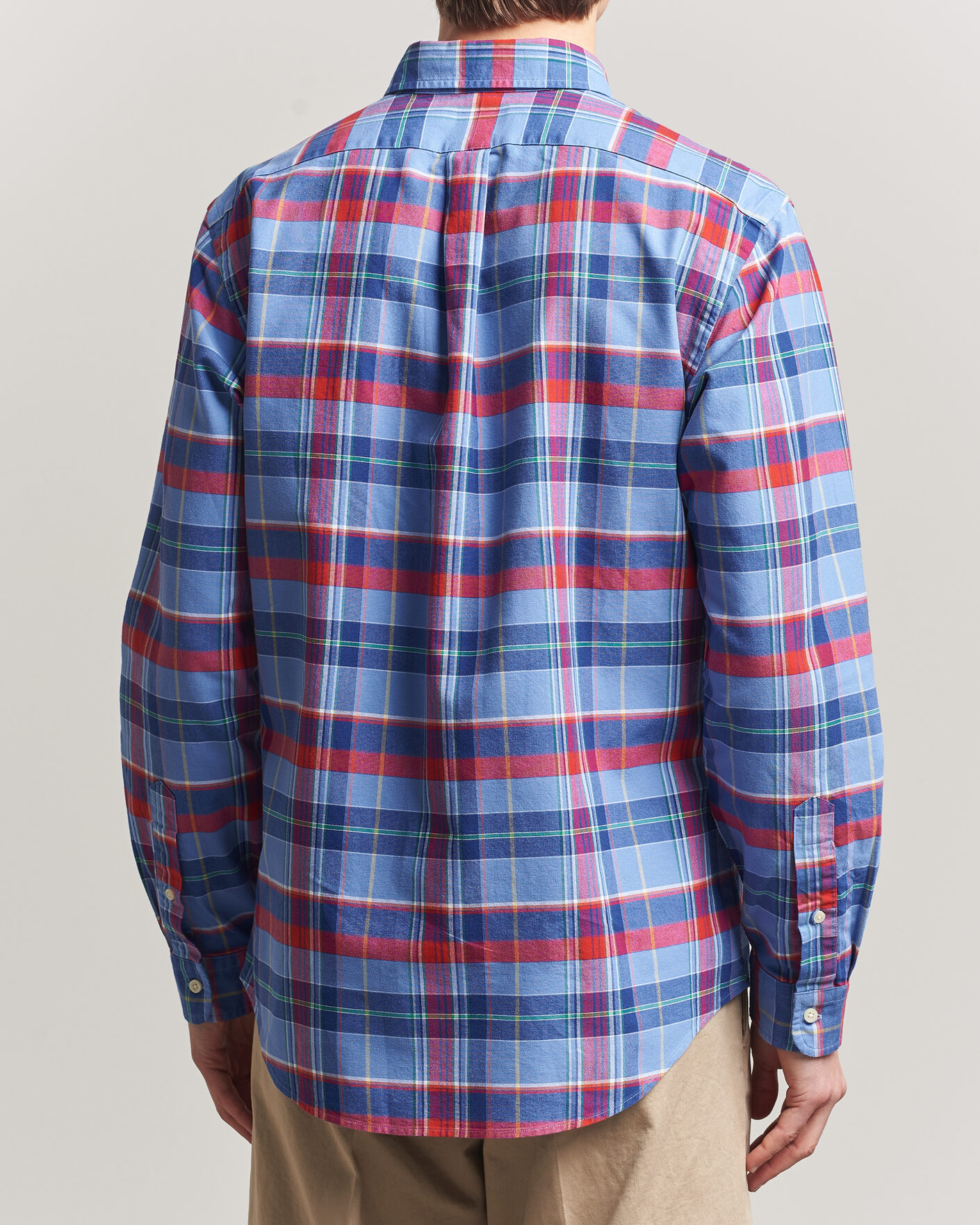 Herre | Skjorter | Polo Ralph Lauren | Custom Fit Check Oxford Shirt Blue Multi