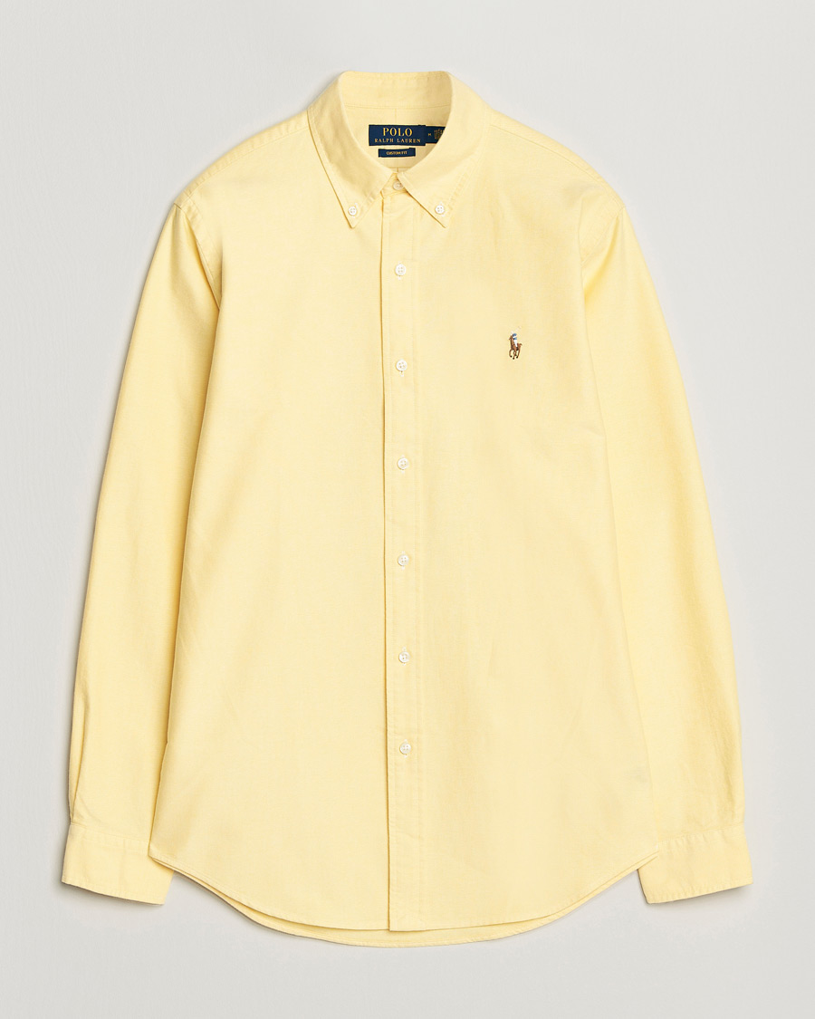 Herre | Skjorter | Polo Ralph Lauren | Custom Fit Oxford Shirt Yellow
