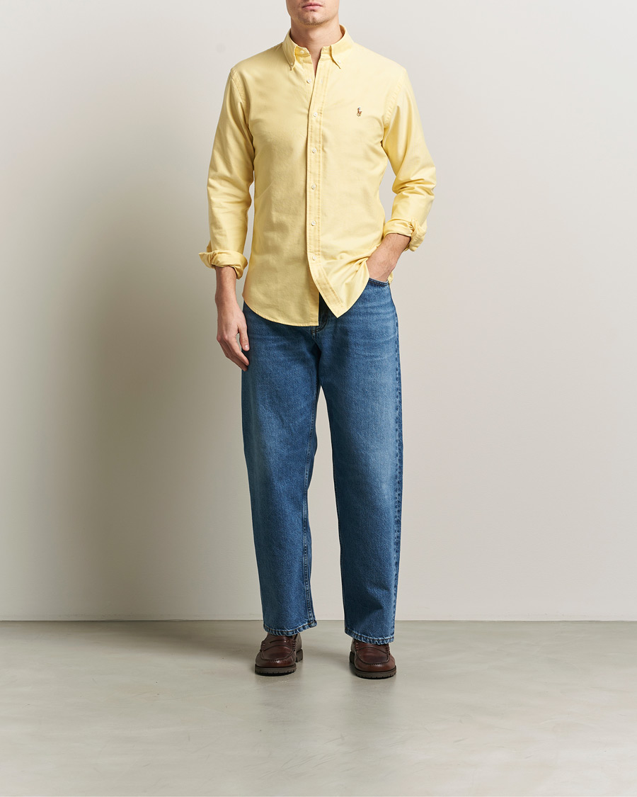Herre | Skjorter | Polo Ralph Lauren | Custom Fit Oxford Shirt Yellow