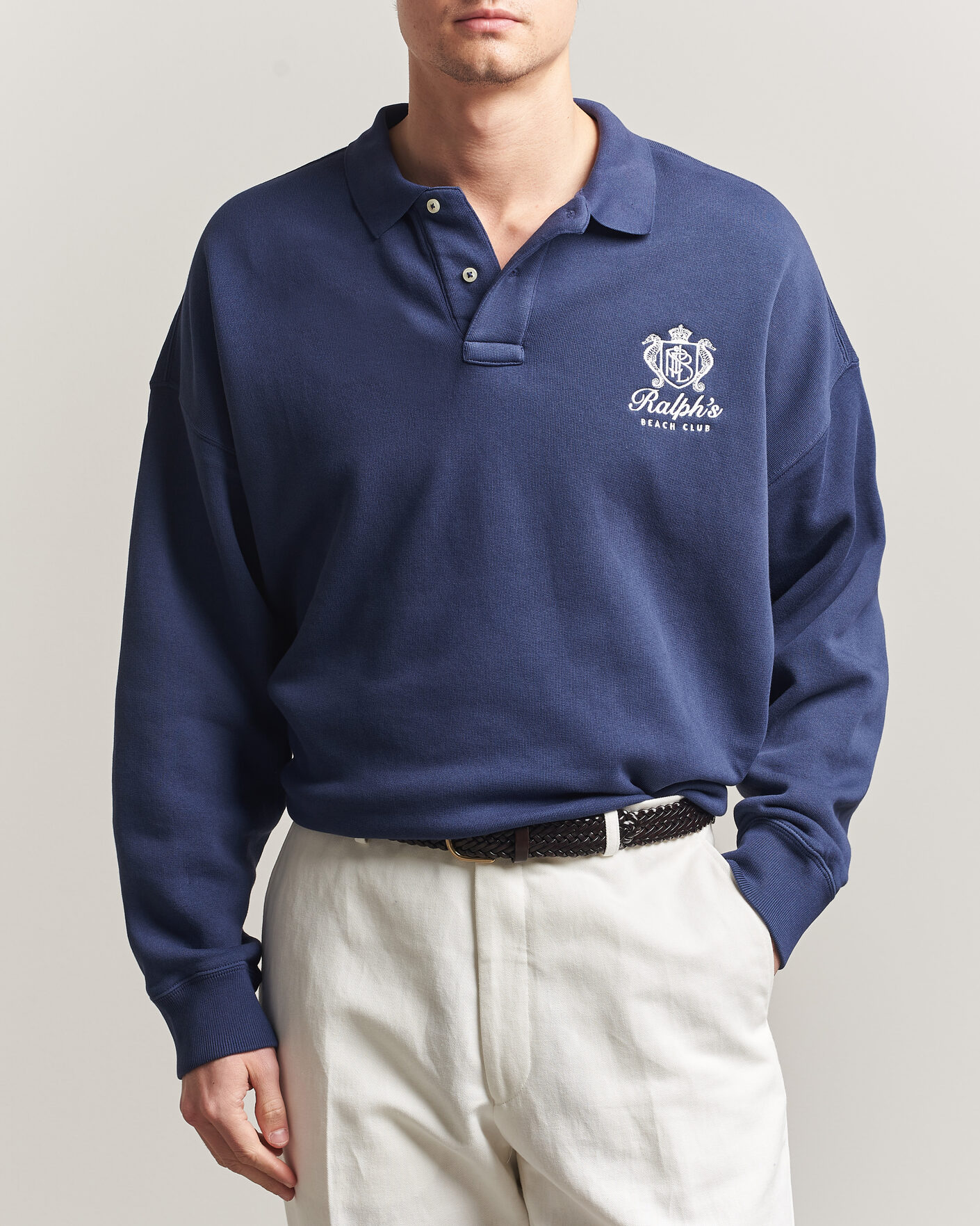 Herre | Trøjer | Polo Ralph Lauren | Ralph's Beach Club Sweater Dark Cobalt