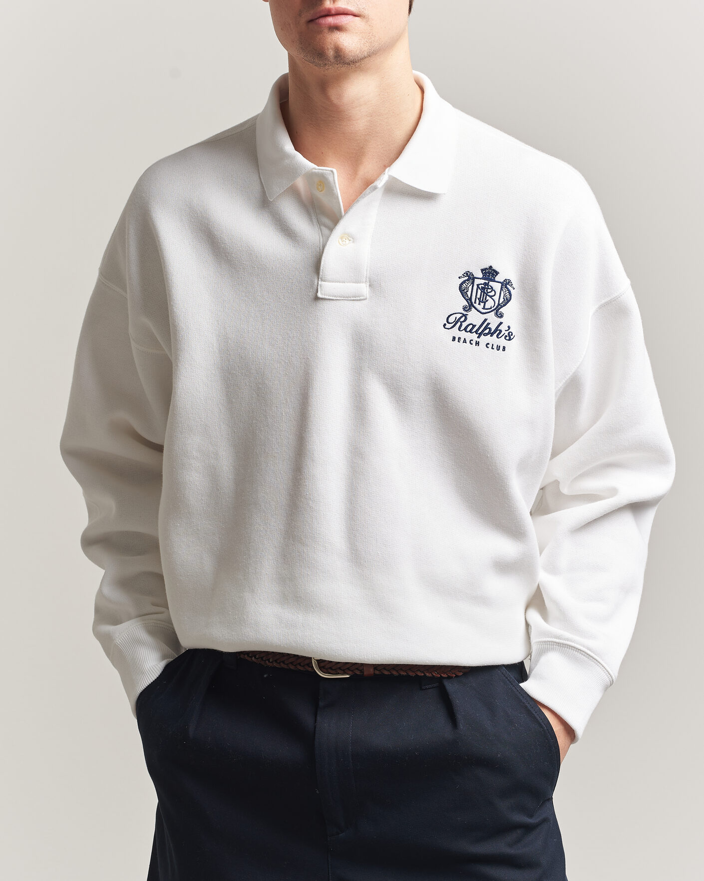 Herre | Trøjer | Polo Ralph Lauren | Ralph's Beach Club Sweater White