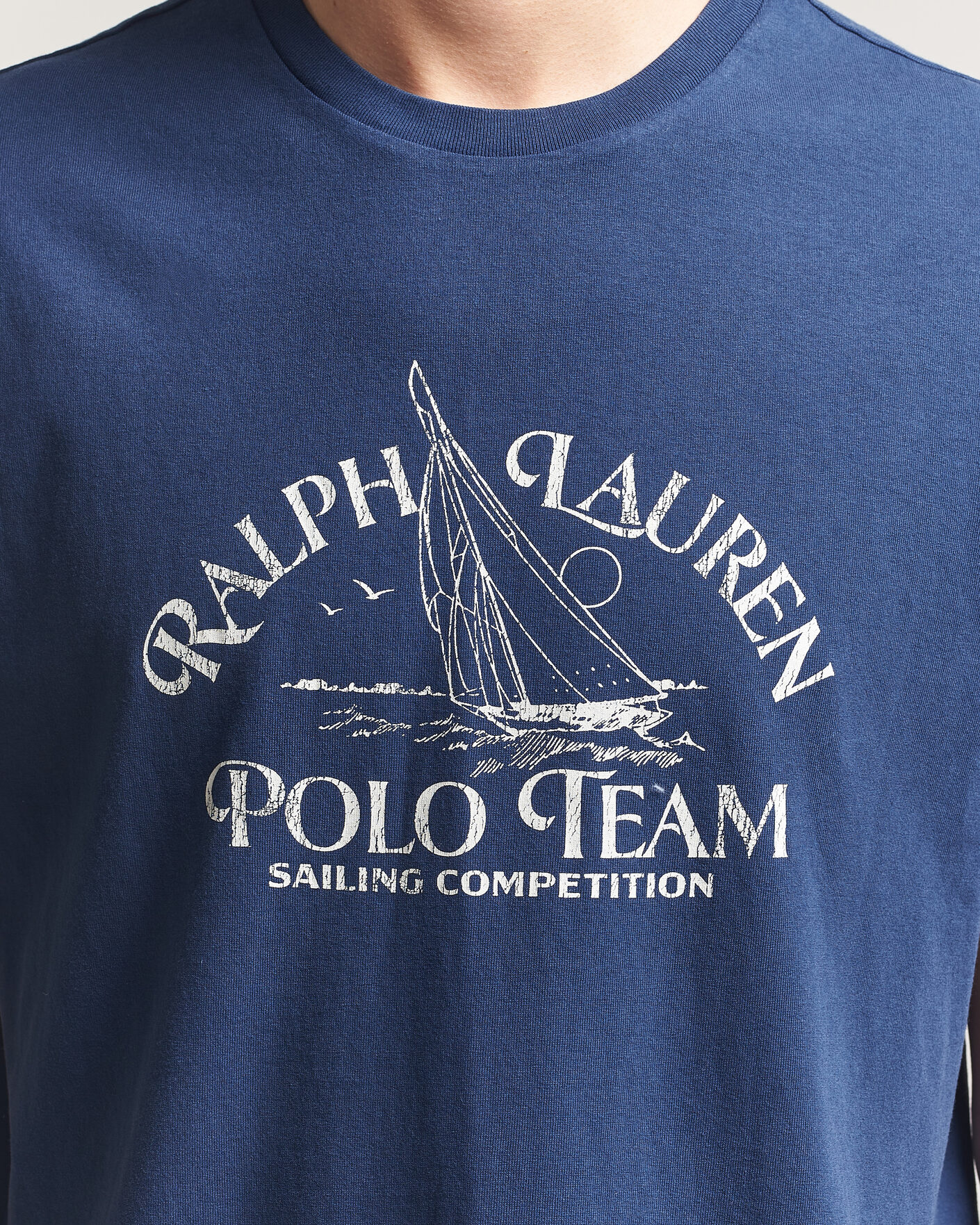 Herre | T-Shirts | Polo Ralph Lauren | Ralph's Beach Club Printed Tee Dark Cobalt