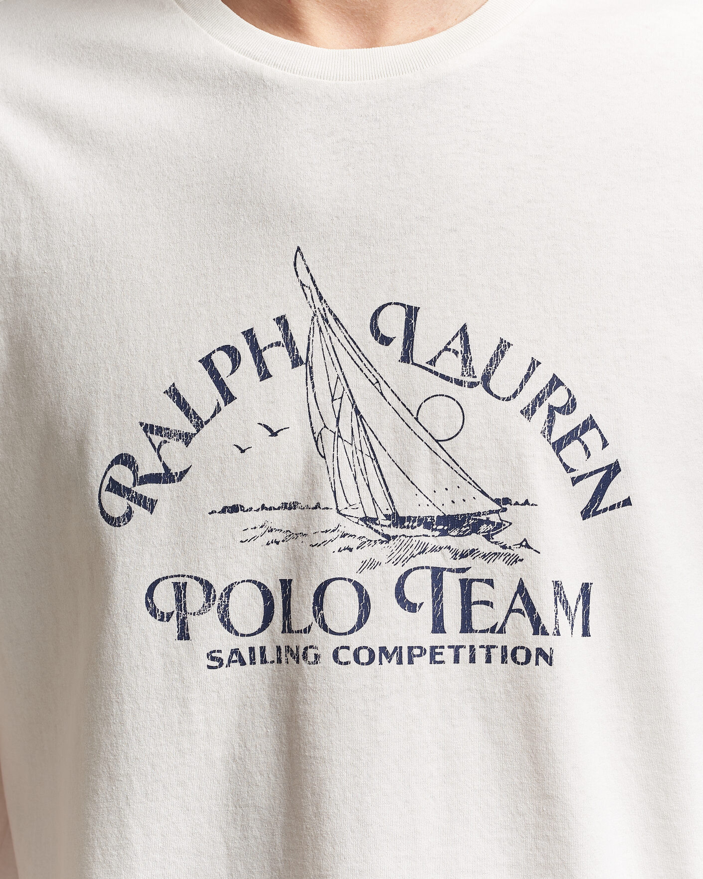 Herre | T-Shirts | Polo Ralph Lauren | Ralph's Beach Club Printed Tee Deckwash White