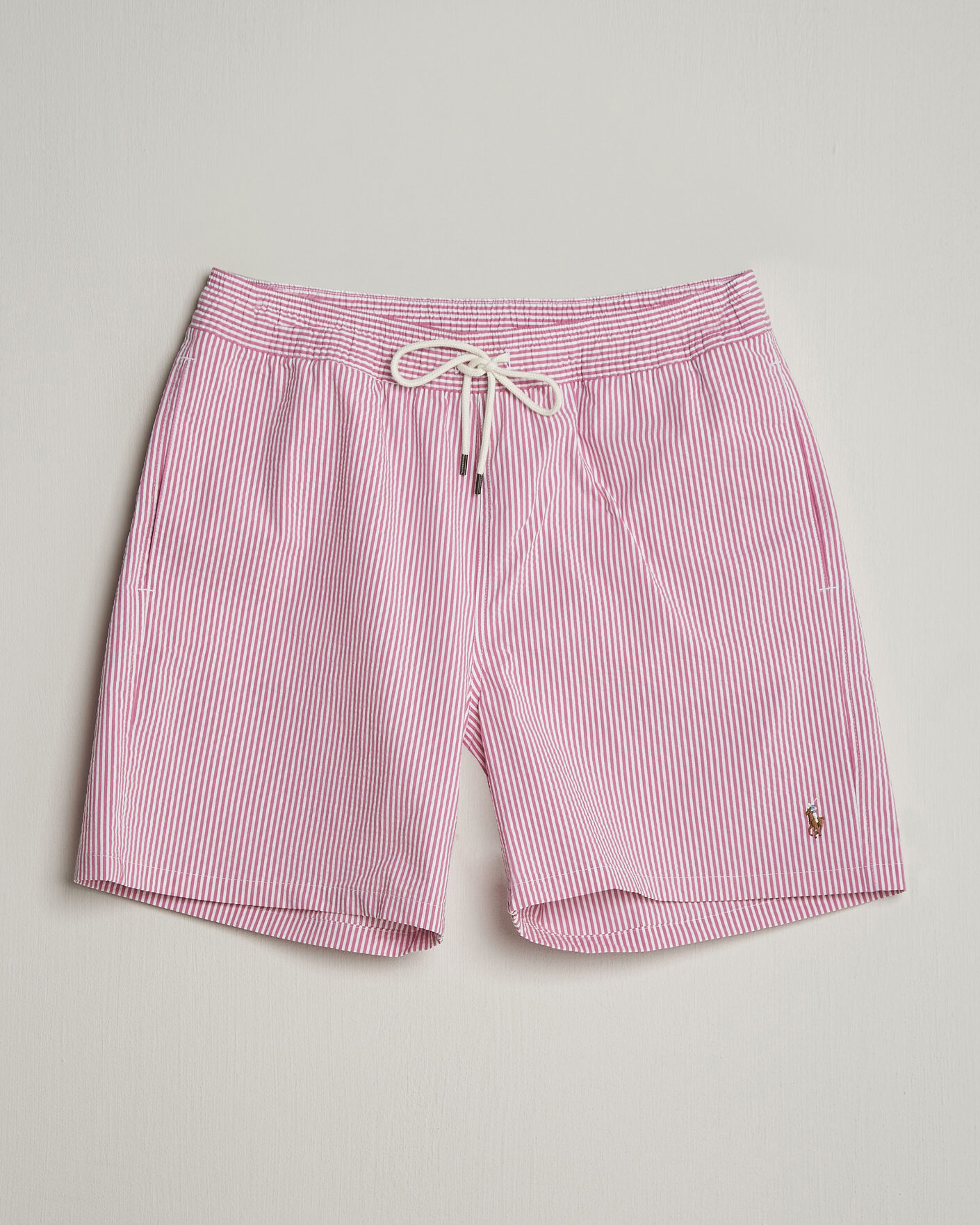 Herre | Badebukser | Polo Ralph Lauren | Traveler Mid Trunk Seersucker Rose