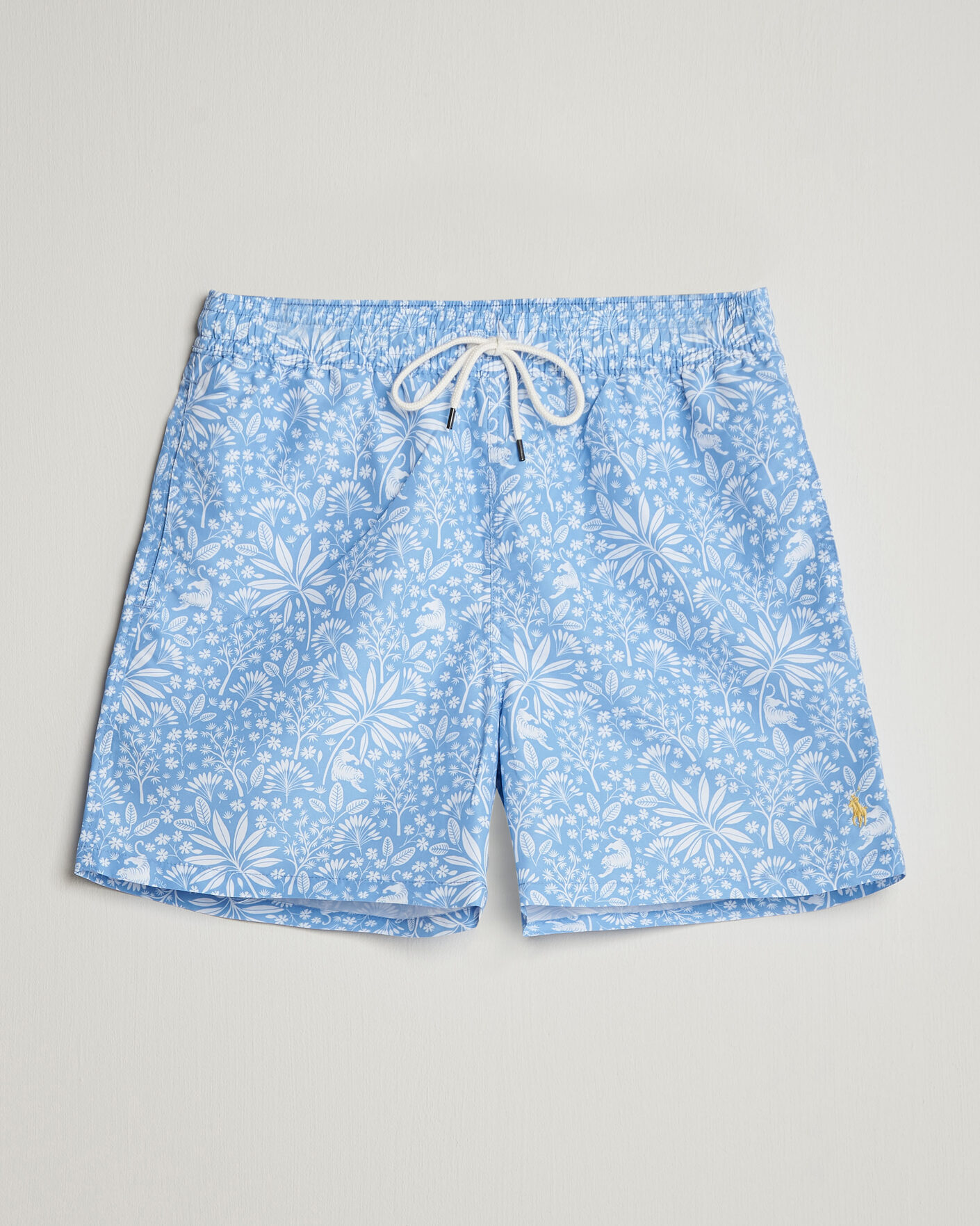 Herre | Badebukser | Polo Ralph Lauren | Traveler Print Mid Trunk Blue