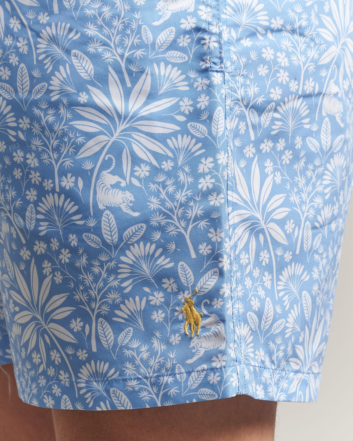 Herre | Badebukser | Polo Ralph Lauren | Traveler Print Mid Trunk Blue