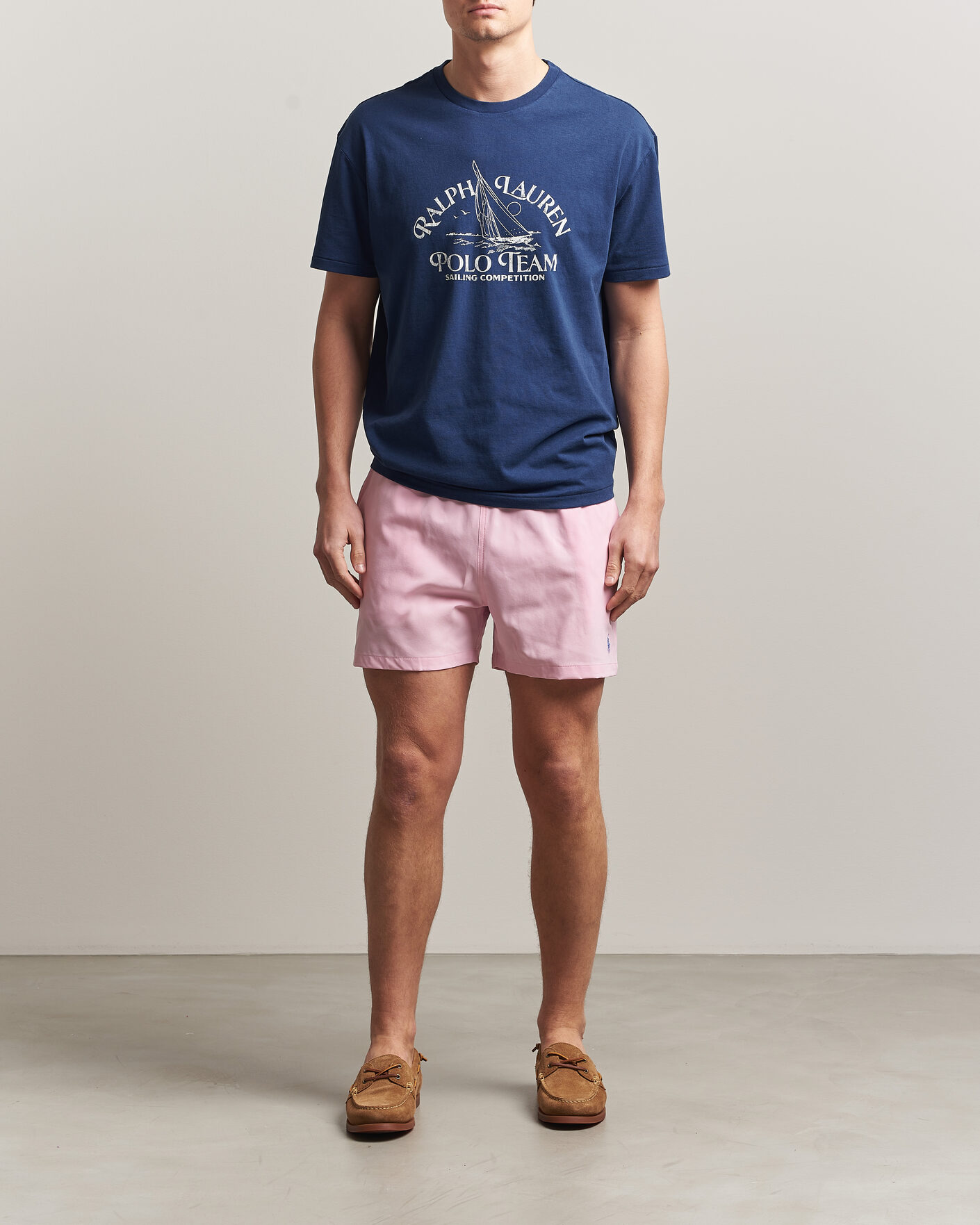 Herre | Badebukser | Polo Ralph Lauren | Traveler Slim Trunk Pink