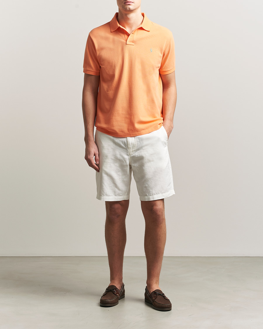 Herre | Polotrøjer | Polo Ralph Lauren | Custom Slim Fit Polo Pompano Orange