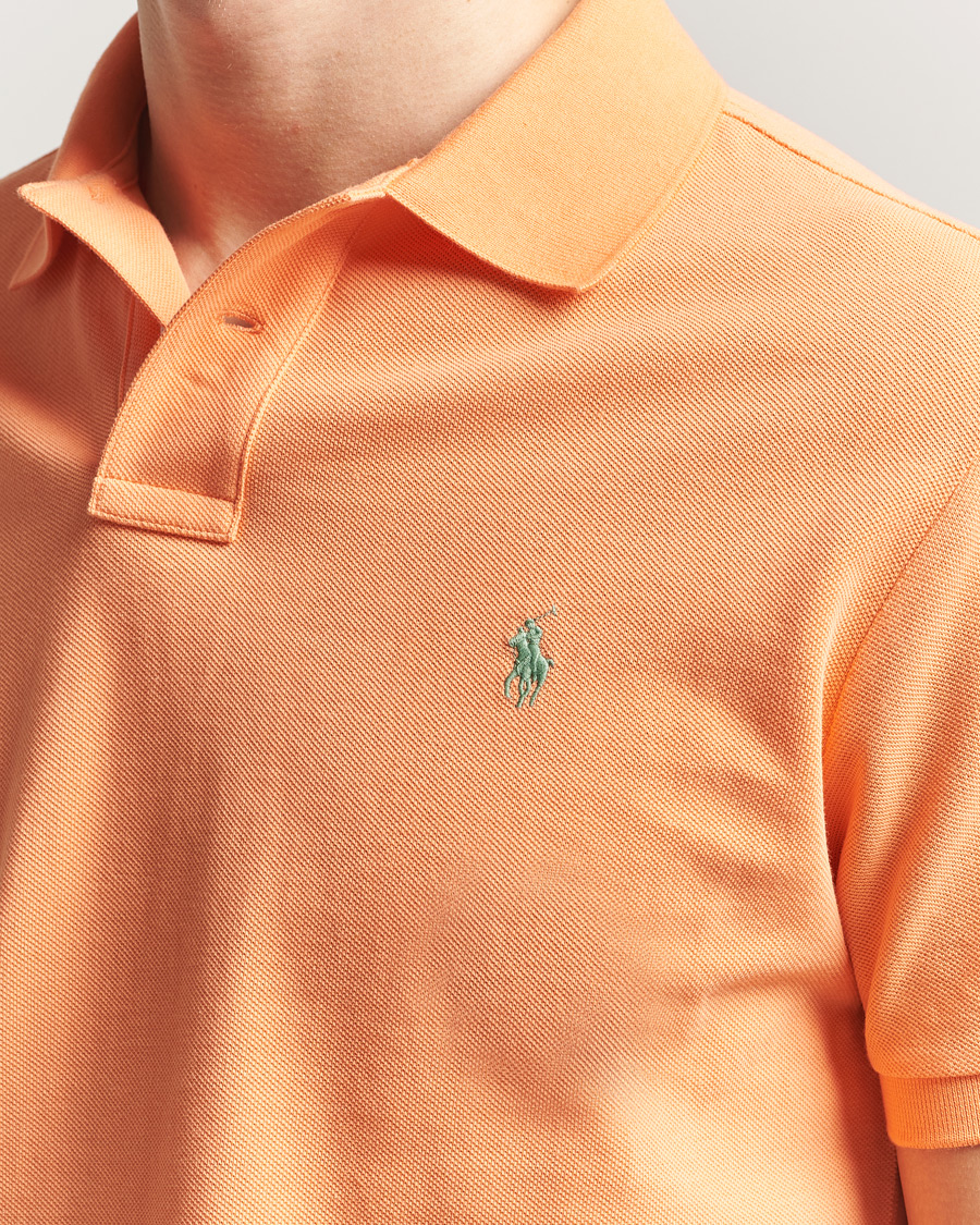 Herre | Polotrøjer | Polo Ralph Lauren | Custom Slim Fit Polo Pompano Orange