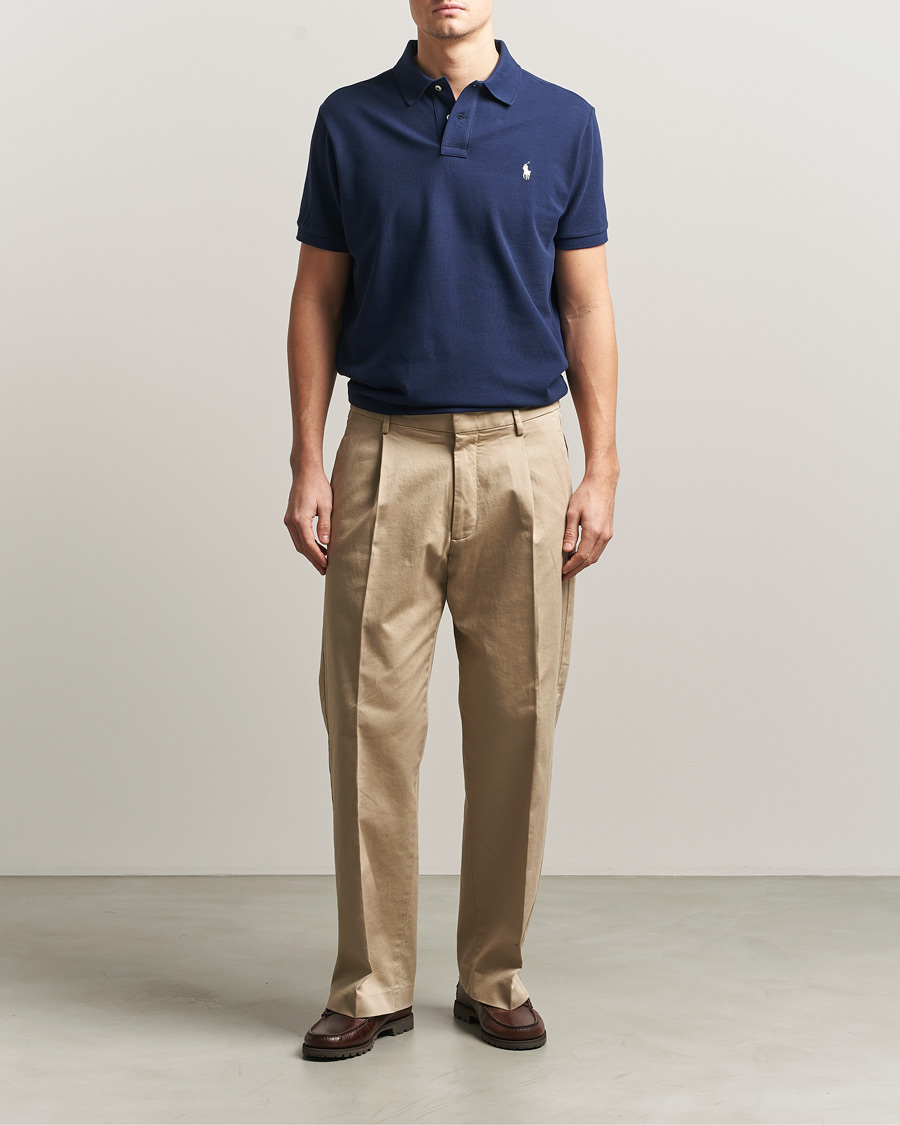 Herre | Polotrøjer | Polo Ralph Lauren | Custom Slim Fit Polo Navy