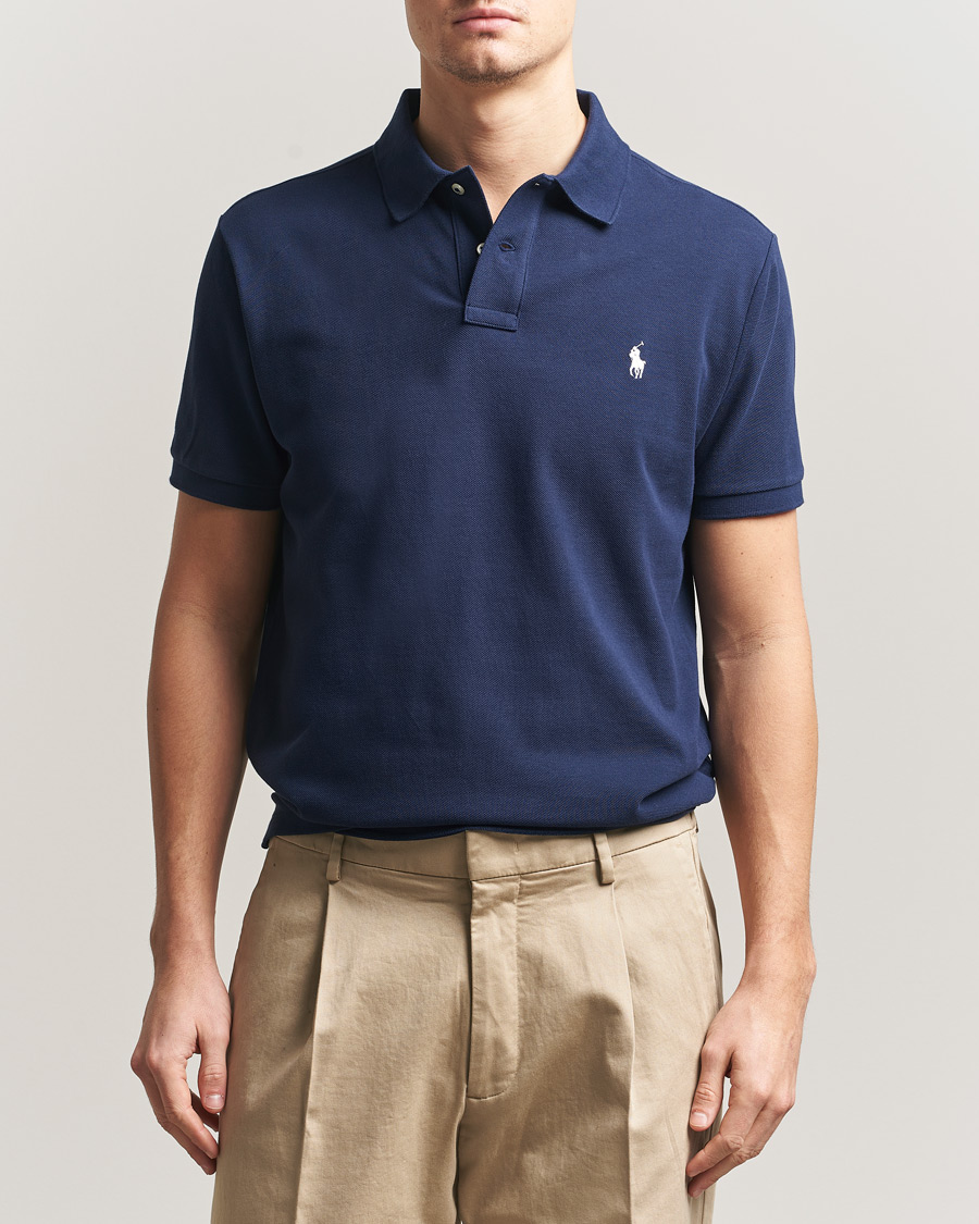 Herre | Polotrøjer | Polo Ralph Lauren | Custom Slim Fit Polo Navy