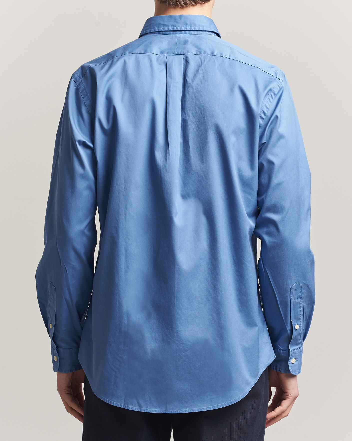 Herre | Skjorter | Polo Ralph Lauren | Custom Fit Garment Twill Shirt Nimes Blue