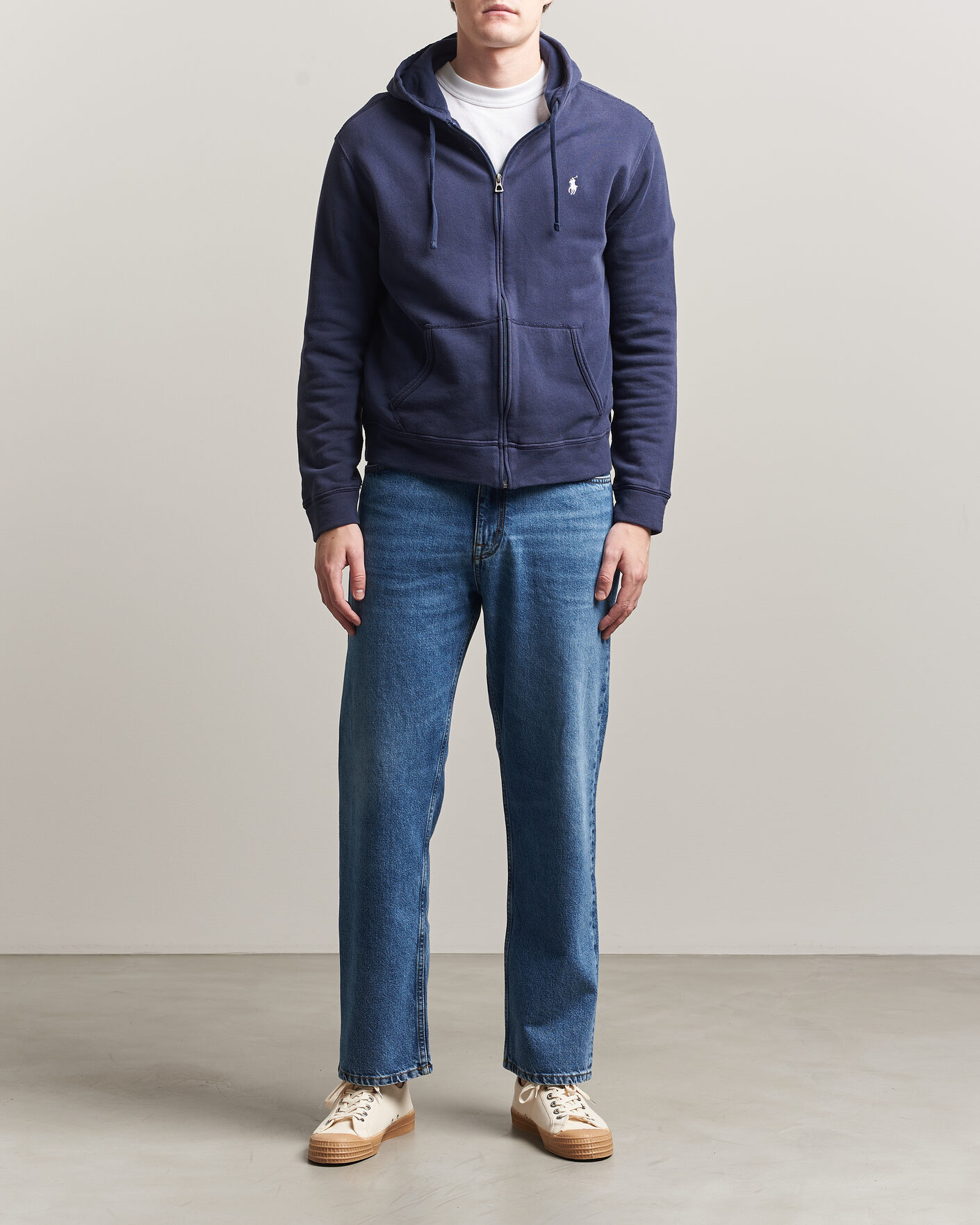 Herre | Trøjer | Polo Ralph Lauren | Island Terry Full Zip Hoodie Newport Navy