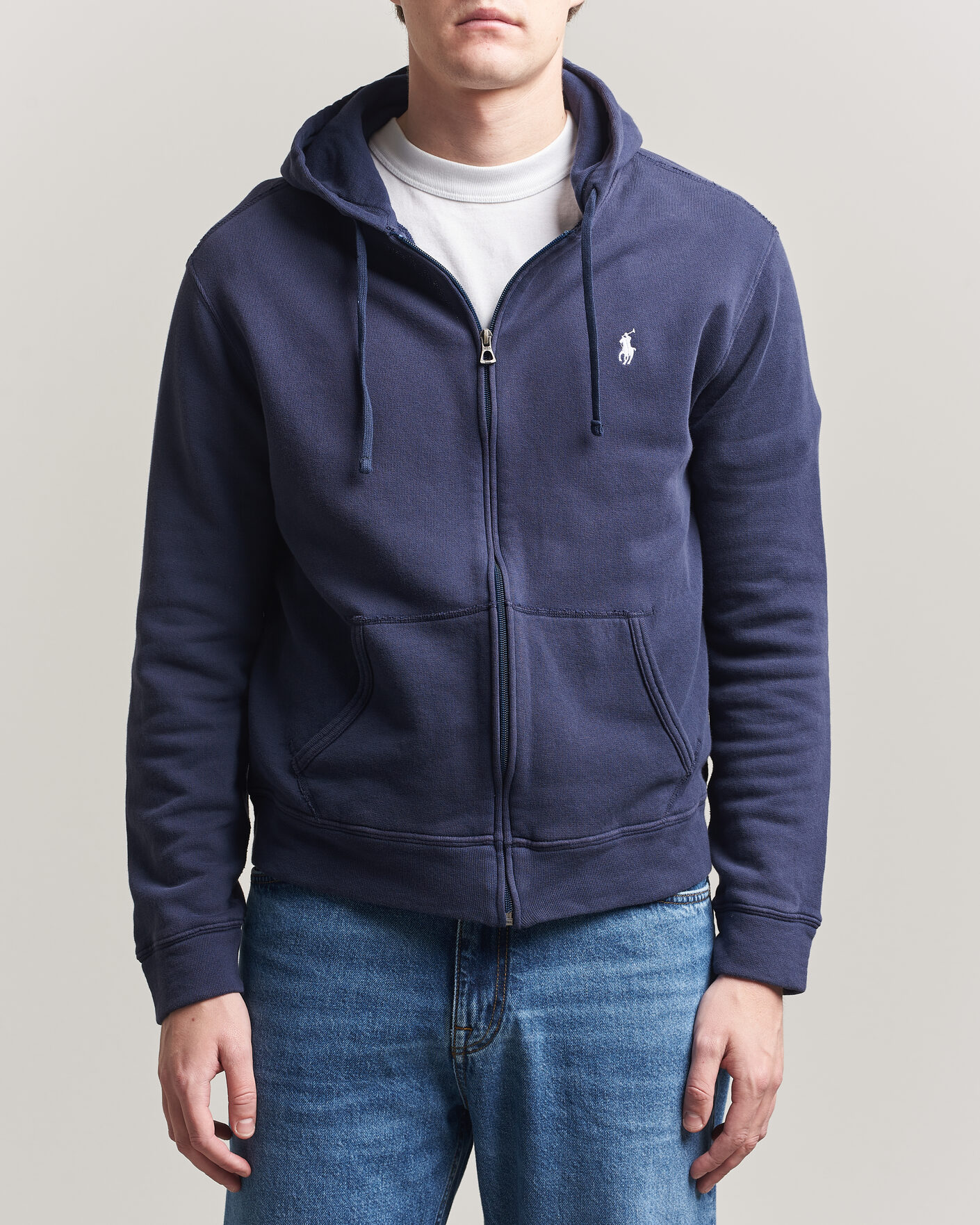 Herre | Trøjer | Polo Ralph Lauren | Island Terry Full Zip Hoodie Newport Navy