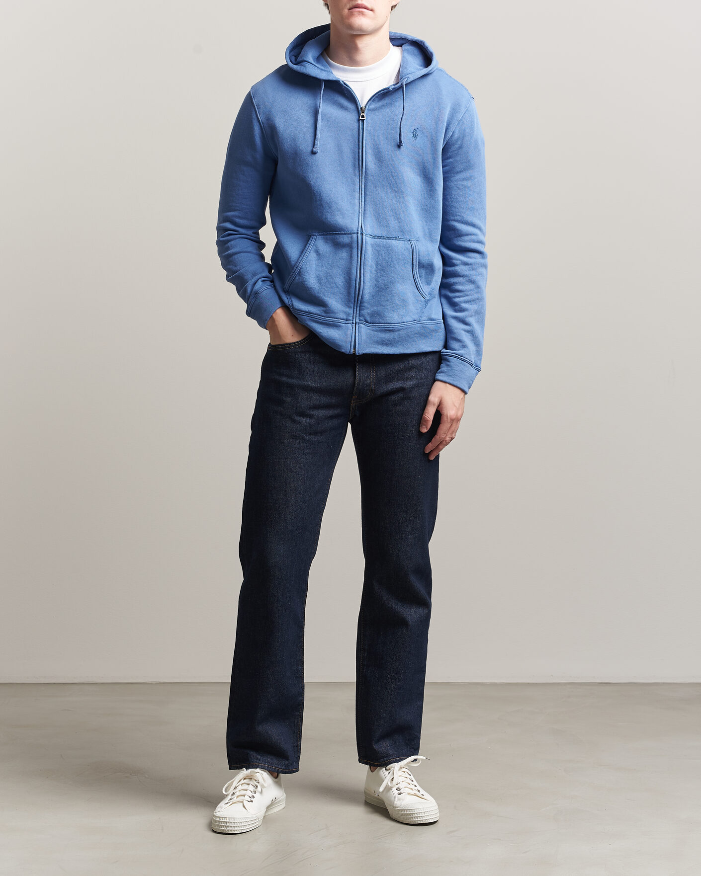 Herre | Trøjer | Polo Ralph Lauren | Island Terry Full Zip Hoodie Modern Royal