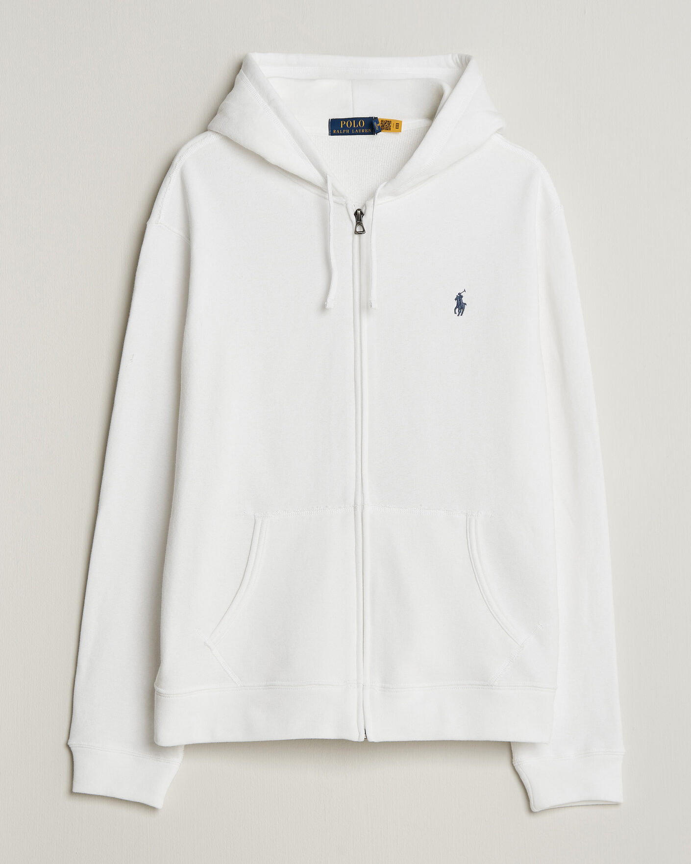 Herre | Trøjer | Polo Ralph Lauren | Island Terry Full Zip Hoodie White