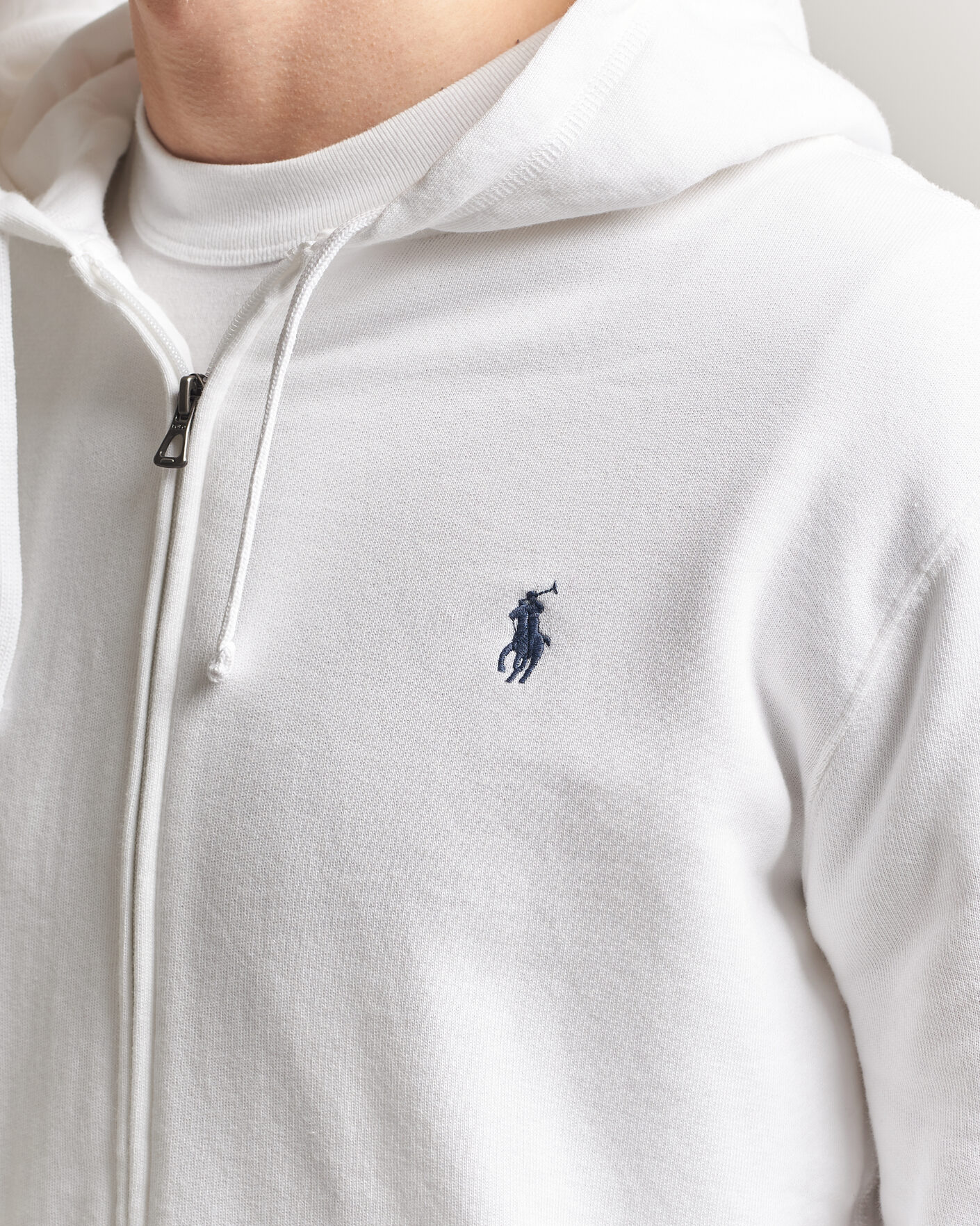 Herre | Trøjer | Polo Ralph Lauren | Island Terry Full Zip Hoodie White