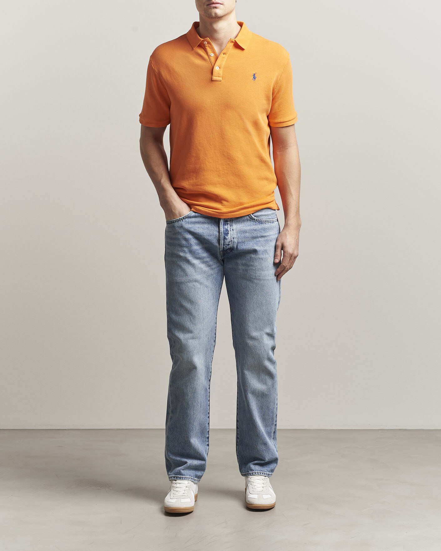 Herre | Polotrøjer | Polo Ralph Lauren | Island Terry Polo Resort Orange