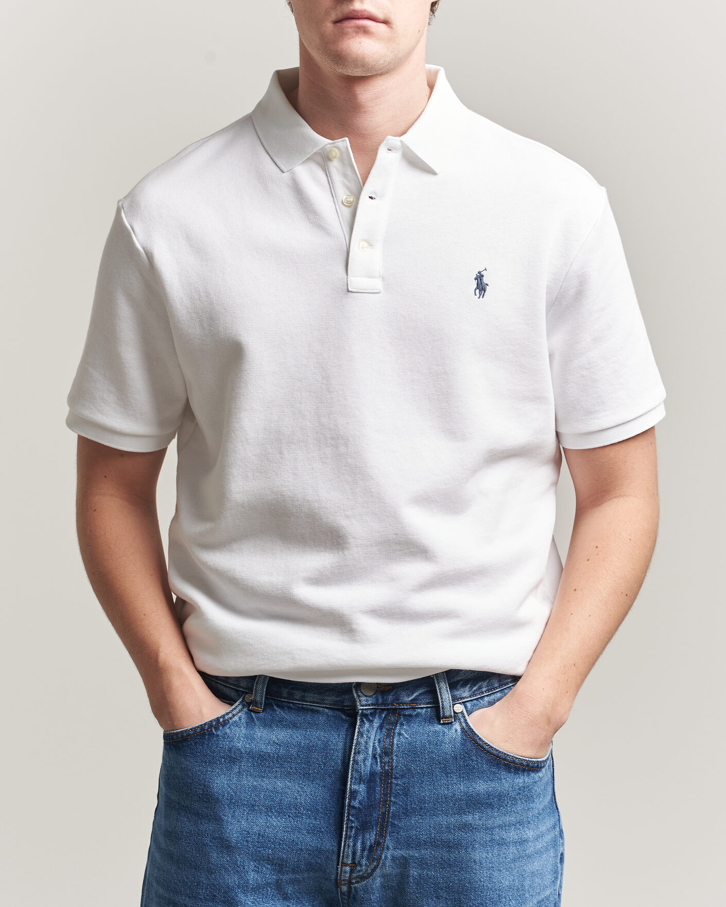 Herre | Polotrøjer | Polo Ralph Lauren | Island Terry Polo White