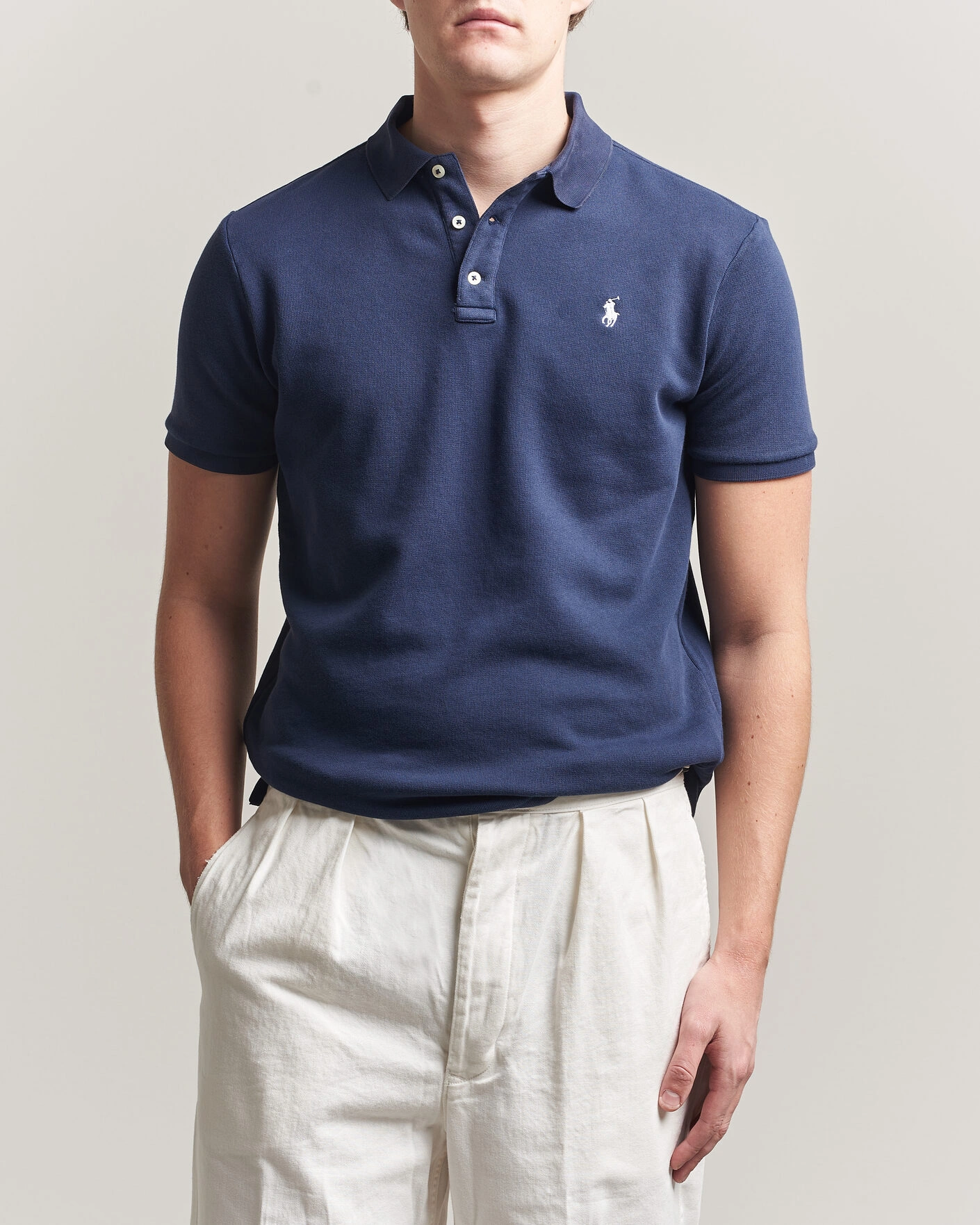 Herre | Polotrøjer | Polo Ralph Lauren | Island Terry Polo Newport Navy