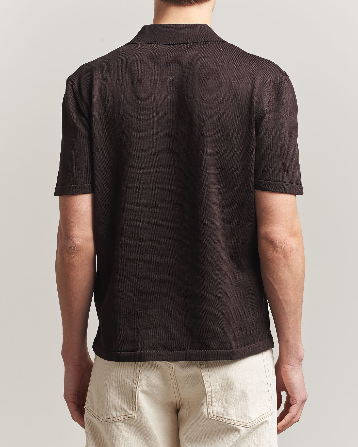 Herre | Polotrøjer | A.P.C. | Colin Knitted Polo Brown