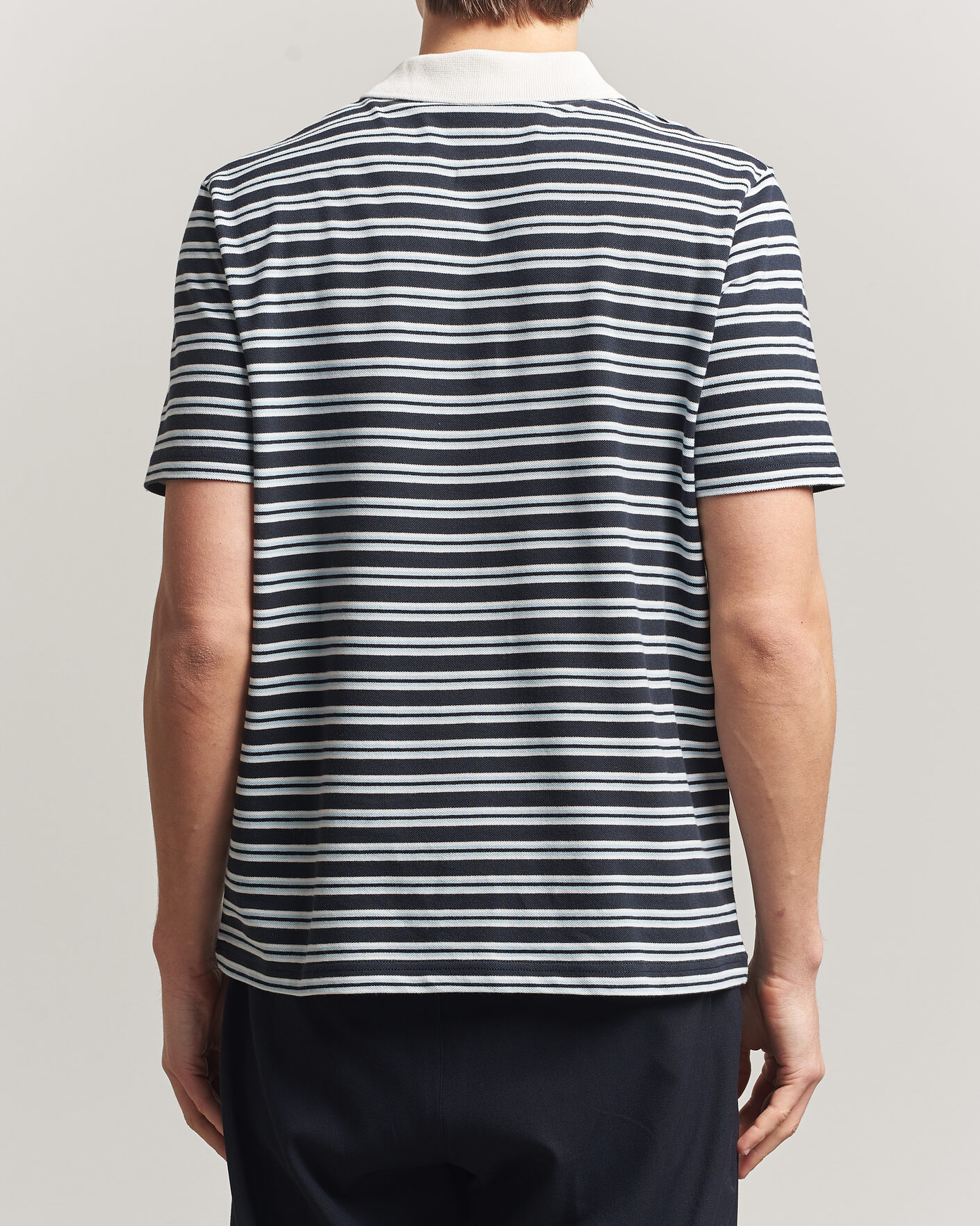 Herre | Polotrøjer | A.P.C. | Oscar Striped Polo Dark Navy