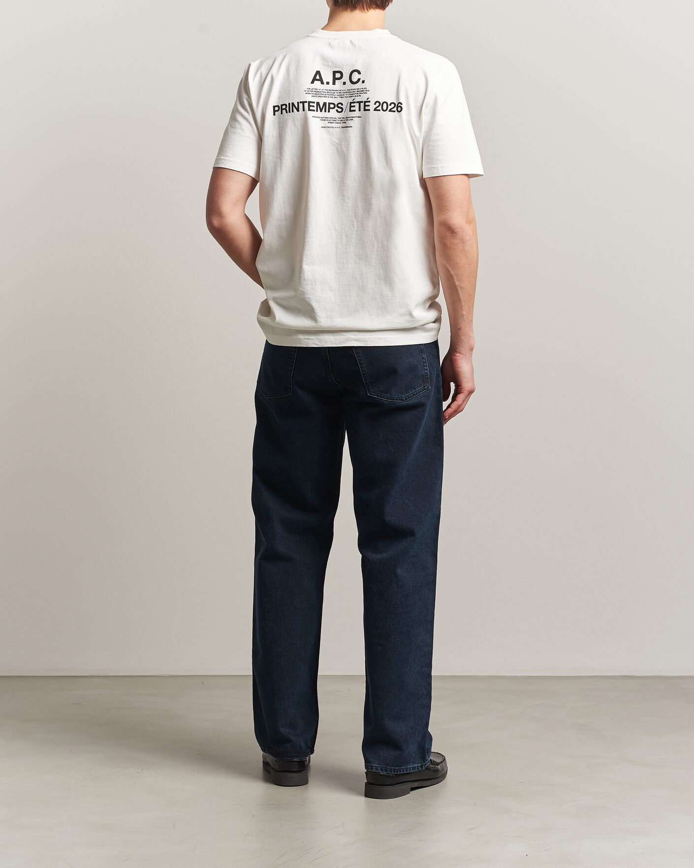 Herre | T-Shirts | A.P.C. | Printed Crew Neck T-Shirt Off White