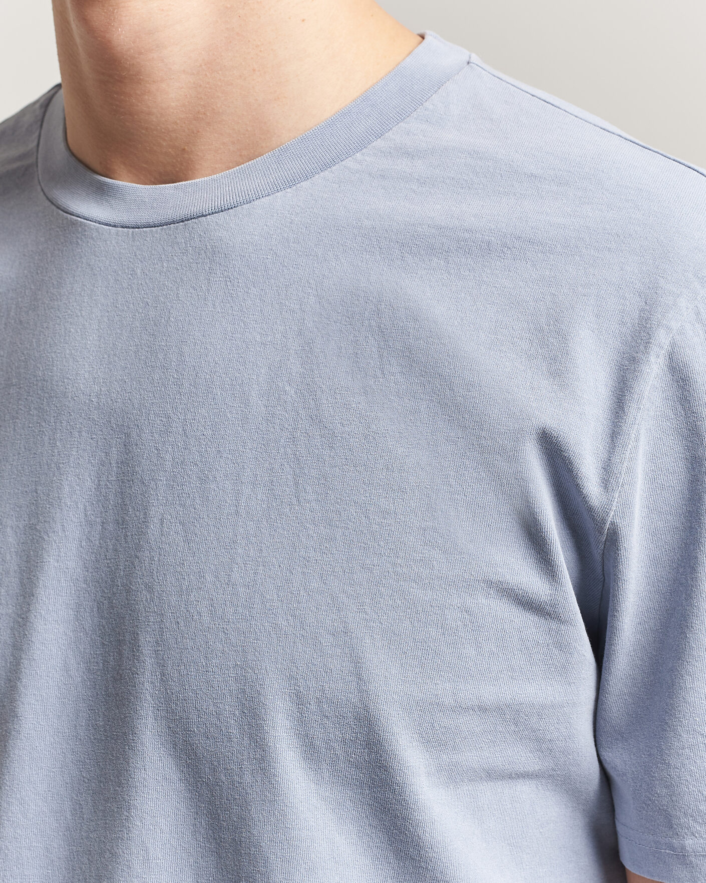 Herre | T-Shirts | A.P.C. | Printed Crew Neck T-Shirt Light Blue