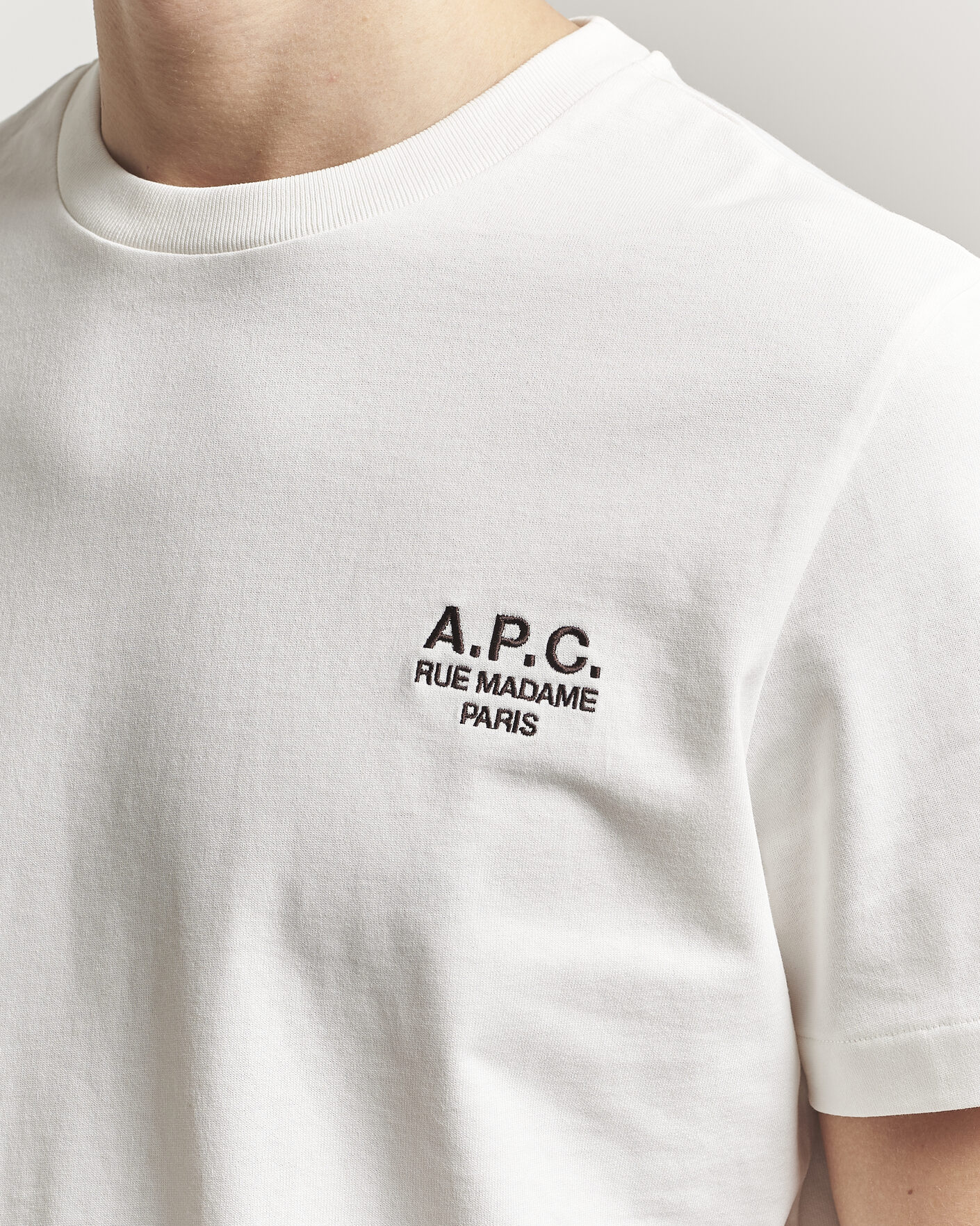 Herre | T-Shirts | A.P.C. | Rue Madame T-Shirt Off White