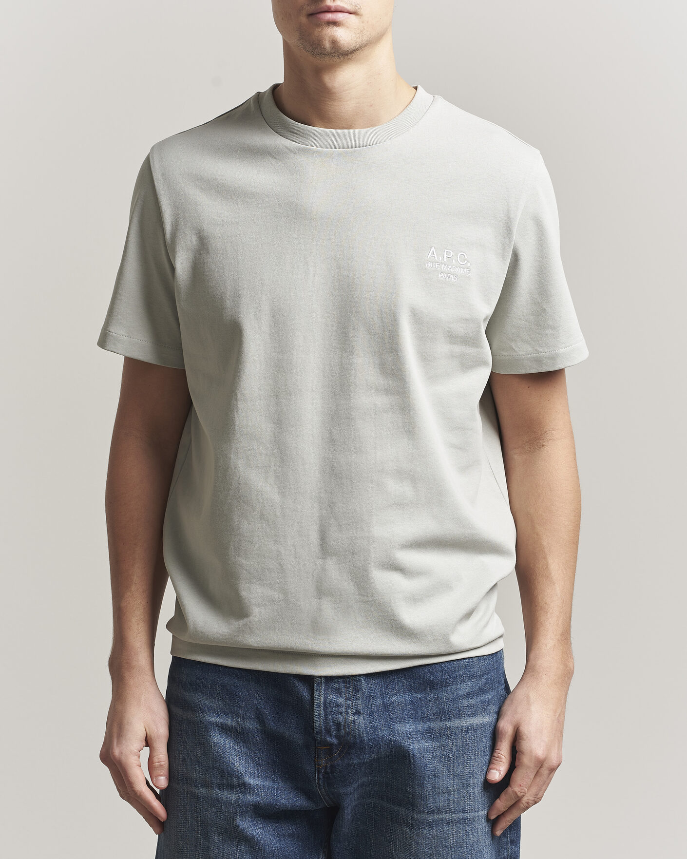 Herre | T-Shirts | A.P.C. | Rue Madame T-Shirt Light Green