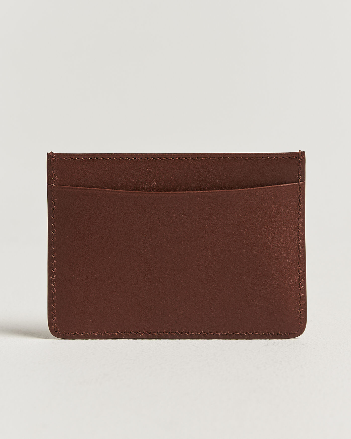 Herre | Punge | A.P.C. | Calf Leather Card Holder Hazelnut