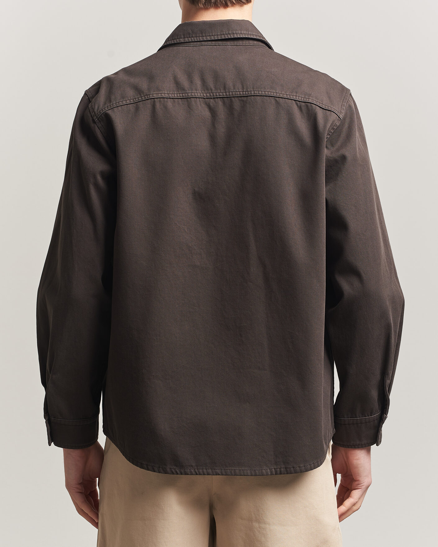 Herre | Skjorter | A.P.C. | Noah Cotton Overshirt Dark Brown