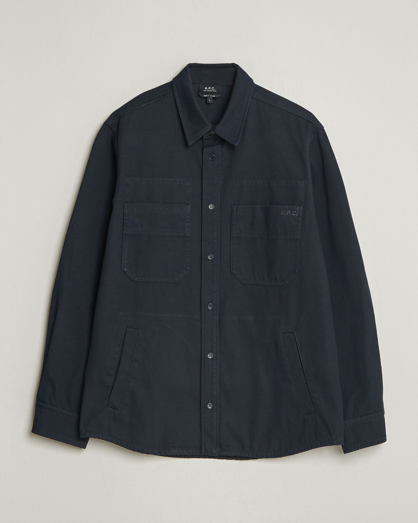 Herre | Skjorter | A.P.C. | Noah Cotton Overshirt Dark Navy
