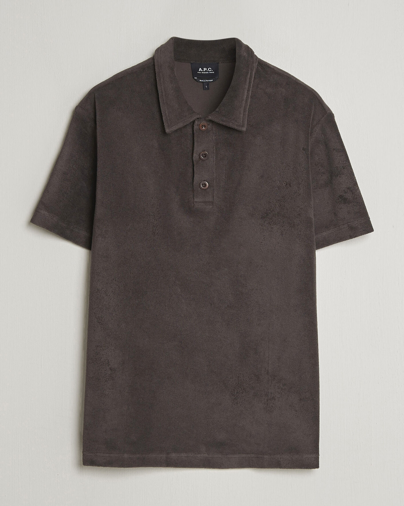 Herre | Polotrøjer | A.P.C. | Julian Cotton Knitted Polo Brown