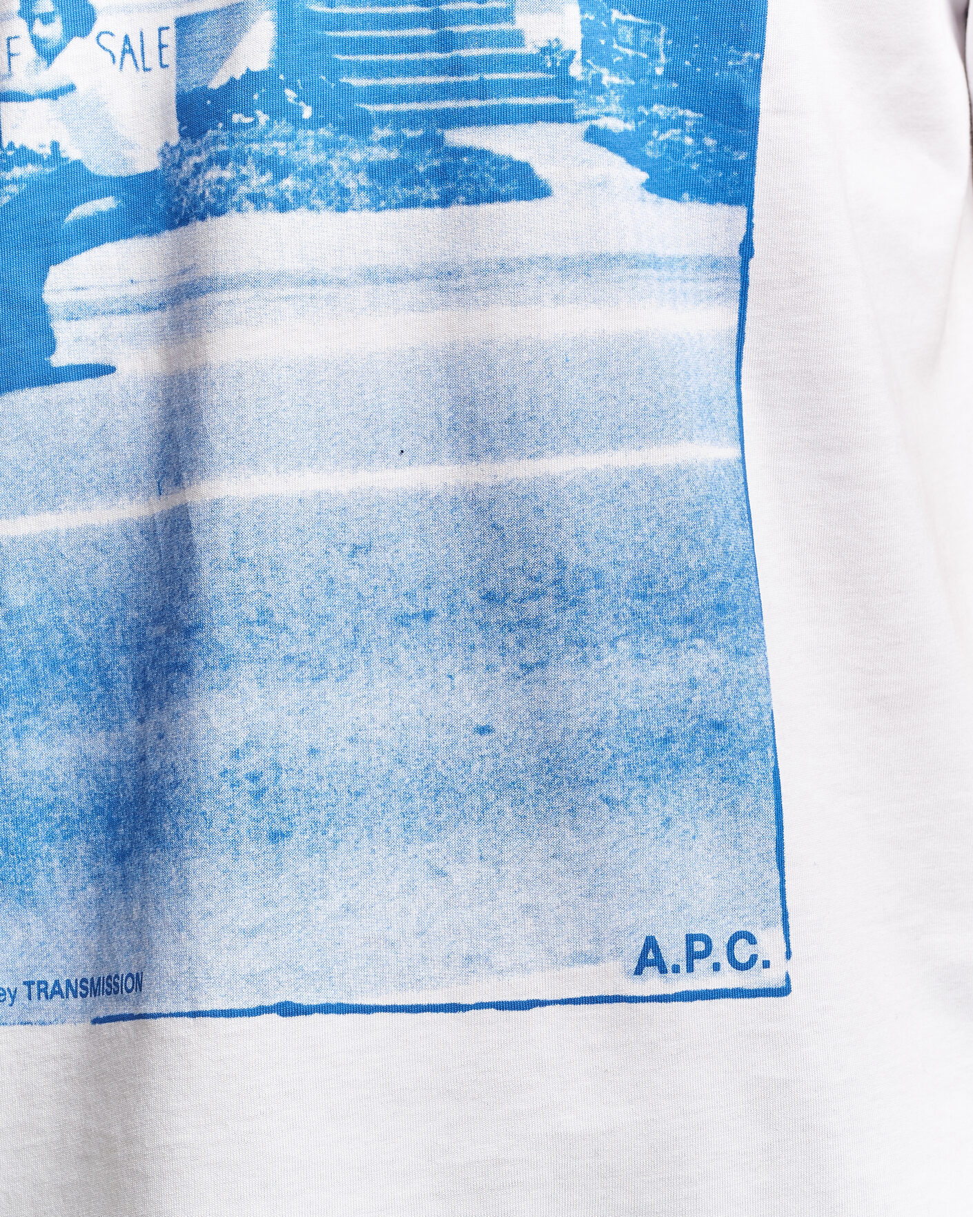 Herre | T-Shirts | A.P.C. | Cali Printed T-Shirt Blue